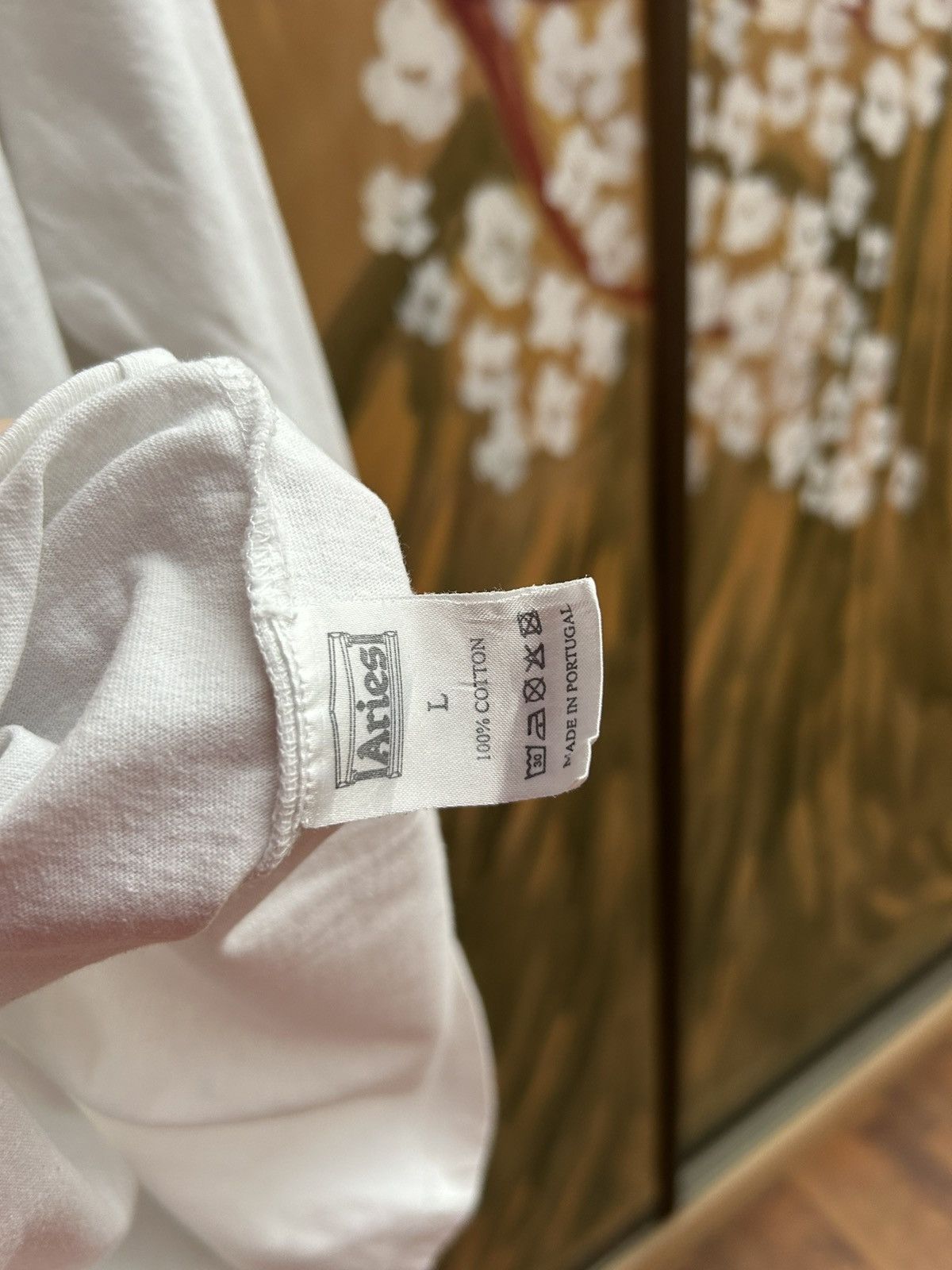 Aries Aries Aries Graphic Print Logo White Long Sleeve T-Shirt Size US L / EU 52-54 / 3 - 5 Thumbnail