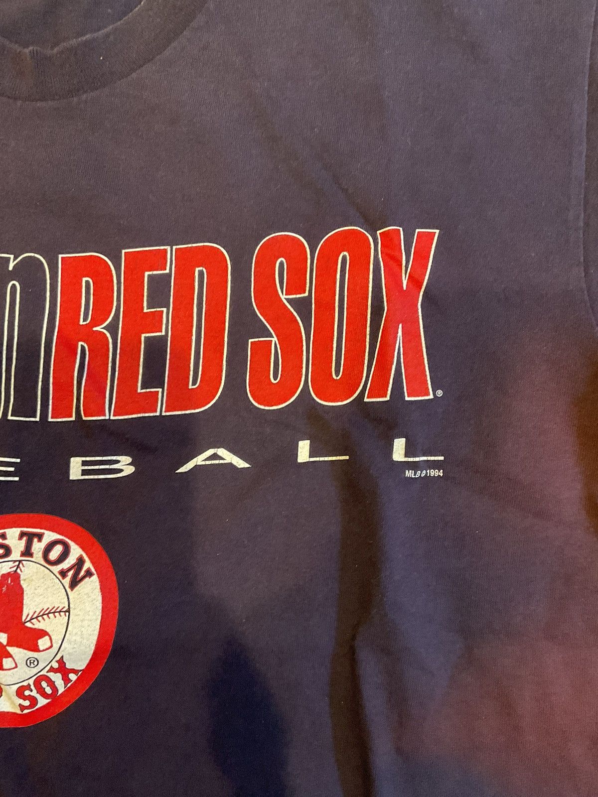 MLB × Vintage Vintage Navy and red Boston Red Sox baseball tee Size US L / EU 52-54 / 3 - 2 Thumbnail