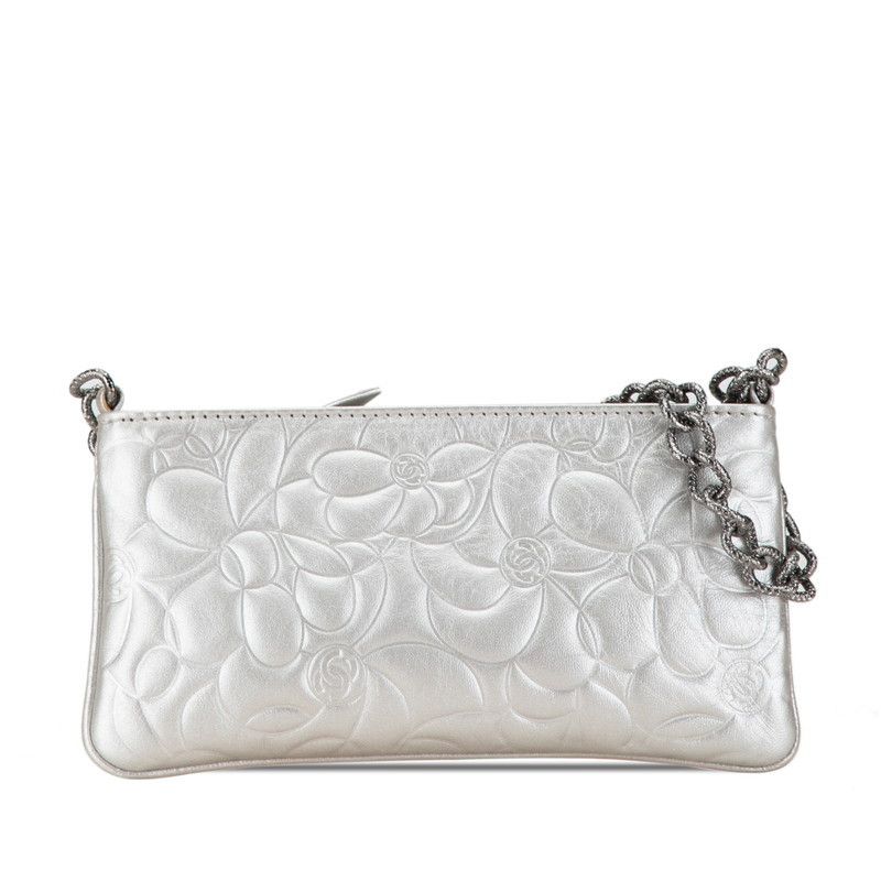Chanel Chanel Chanel Camellia Chain Leather Handbag Leather Handbag 8番台 in Very Good Condition Size ONE SIZE - 1 Thumbnail