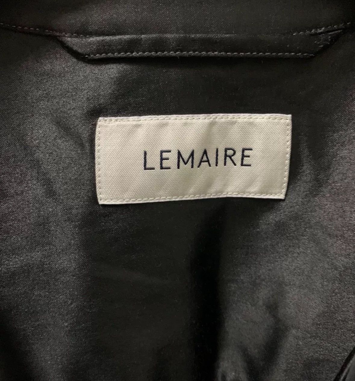 Lemaire LEMAIRE AW18 Show Black Medium Long Sleeve Bright Coat Size US S / EU 44-46 / 1 - 3 Thumbnail