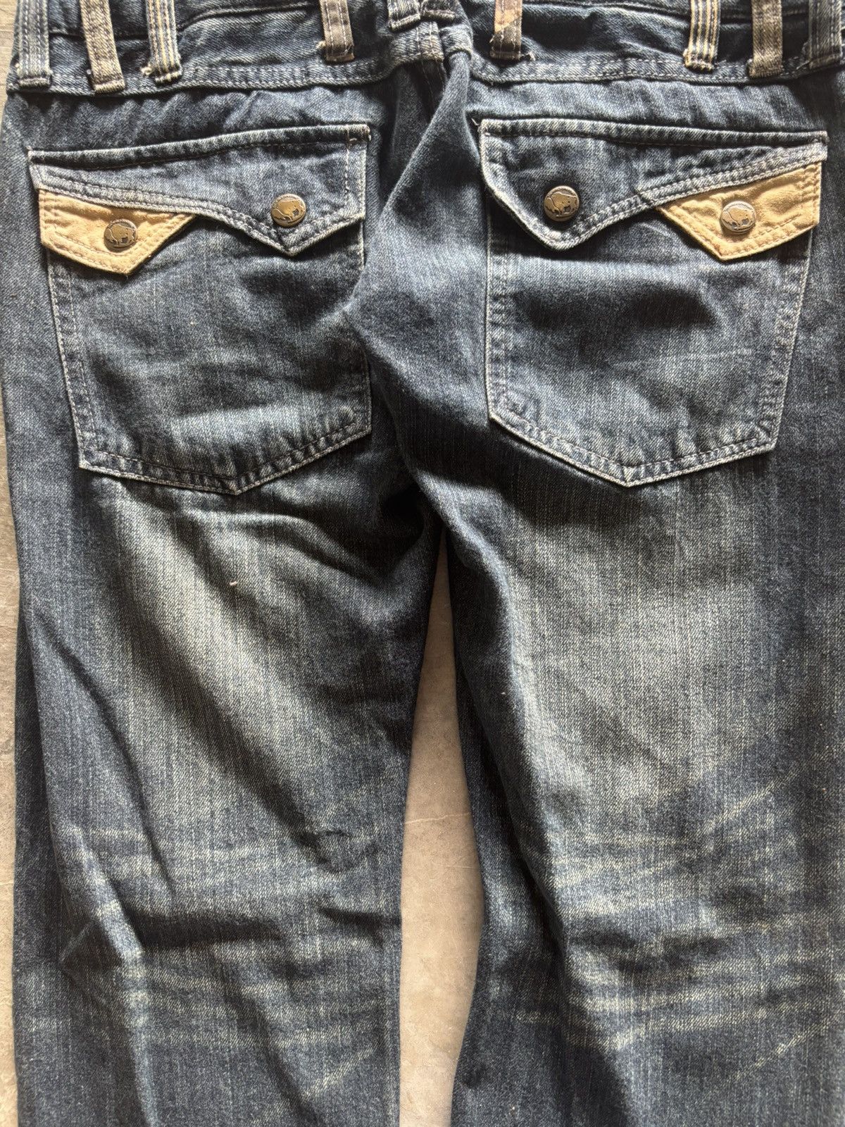 Hysteric Glamour SICK DOUBLE WAIST JAPANESE DENIM SKULL BUTTON Size US 32 / EU 48 - 14 Thumbnail
