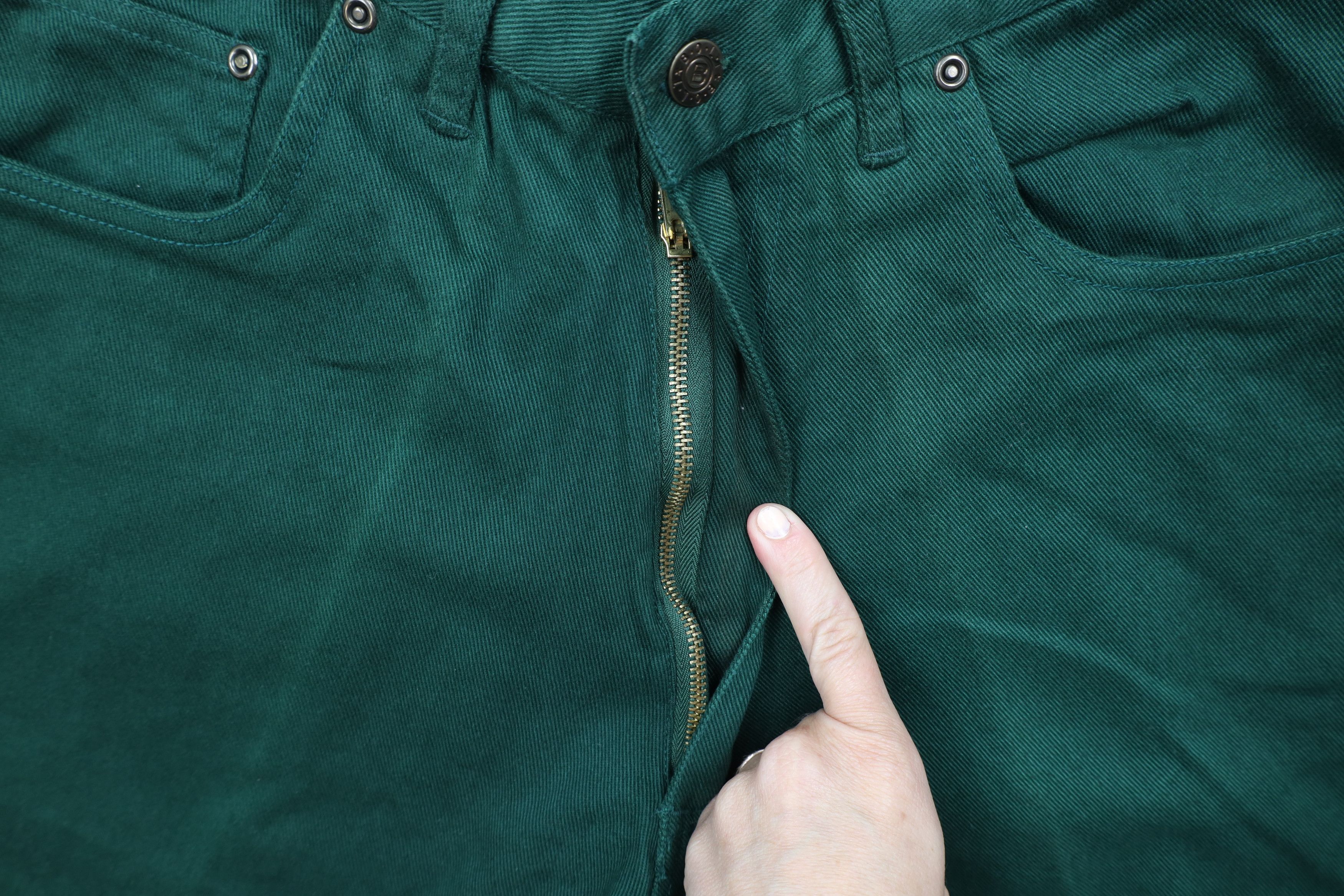 Vintage Deadstock Vintage 90s Streetwear Fit Denim Jean Shorts Green Size US 30 / EU 46 - 6 Thumbnail