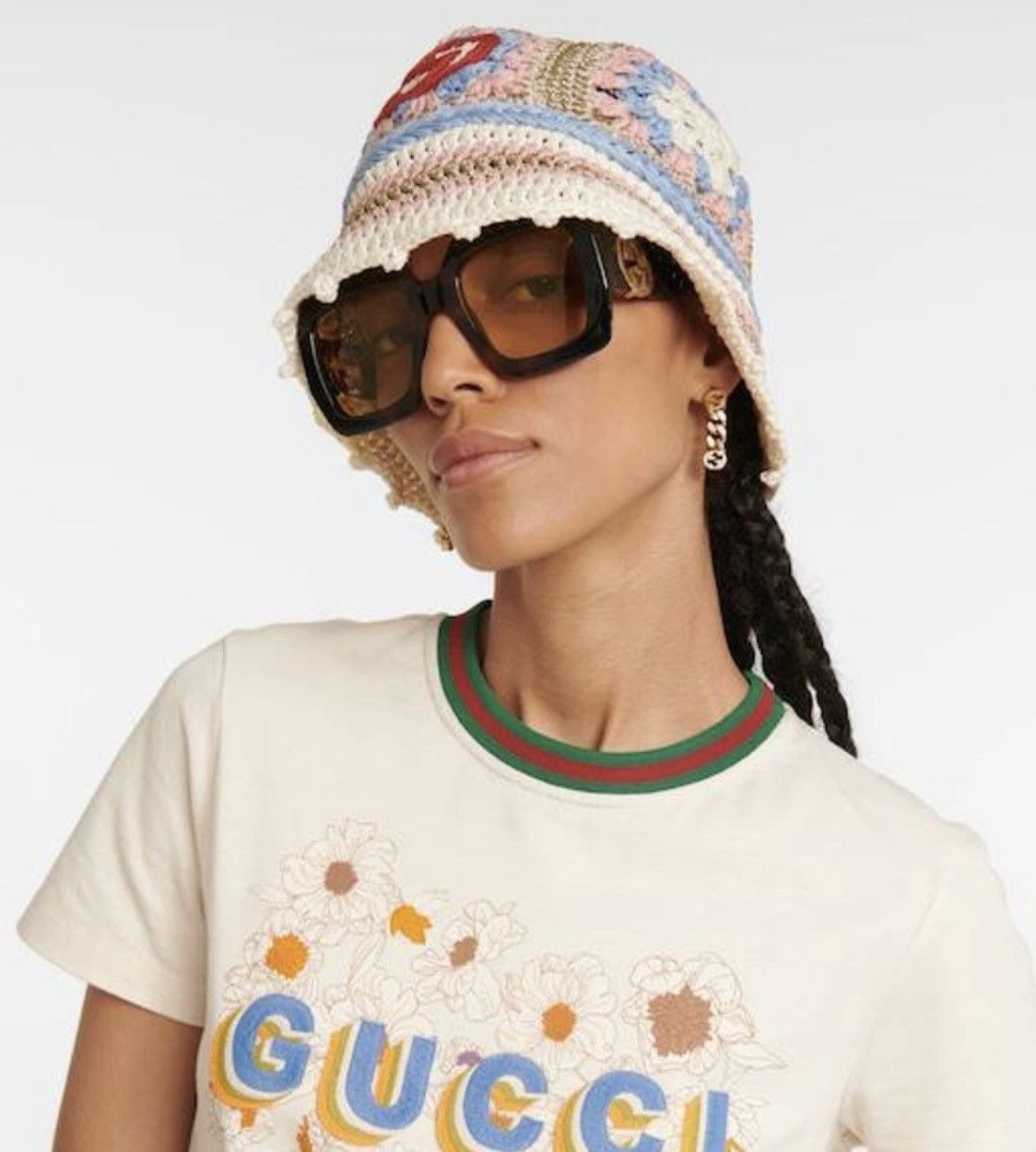 Gucci GUCCI LOVELIGHT INTERLOCKING G CROCHET HAT Size ONE SIZE - 2 Thumbnail