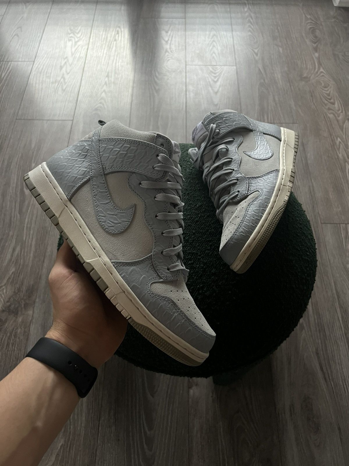 Japanese Brand × Nike ‼️Nike Dunk High CMFT Premium Zoom Python Grey Pattern Shoes‼️ Size US 9.5 / EU 42-43 - 5 Thumbnail