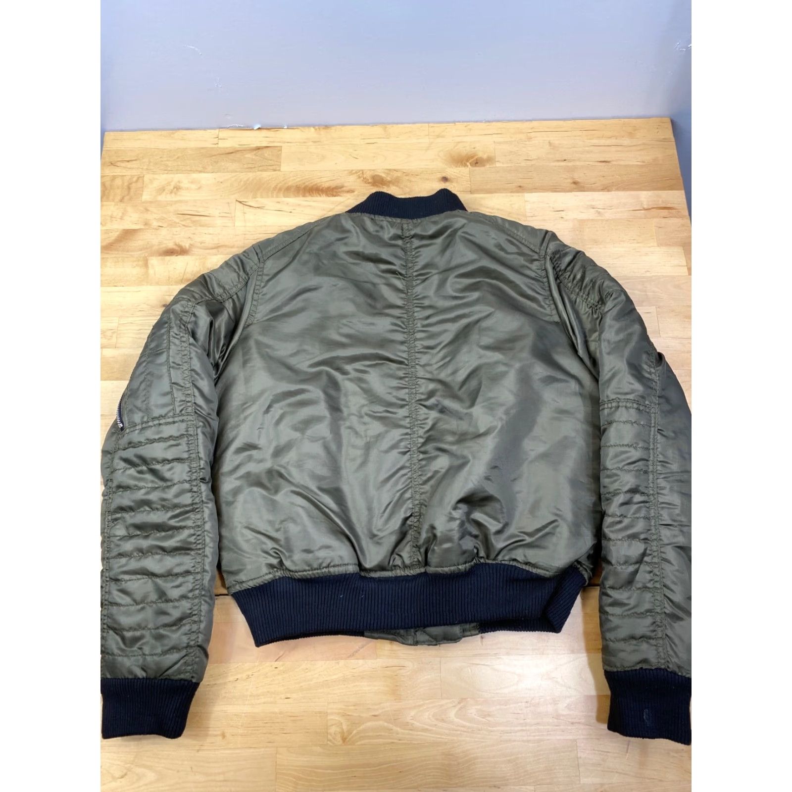 Southpole Southpole Womens Junior Bomber Jacket Green Small Casual Streetwear 90s Hip Hop Jacket Womens Size S / US 4 / IT 40 - 6 Thumbnail