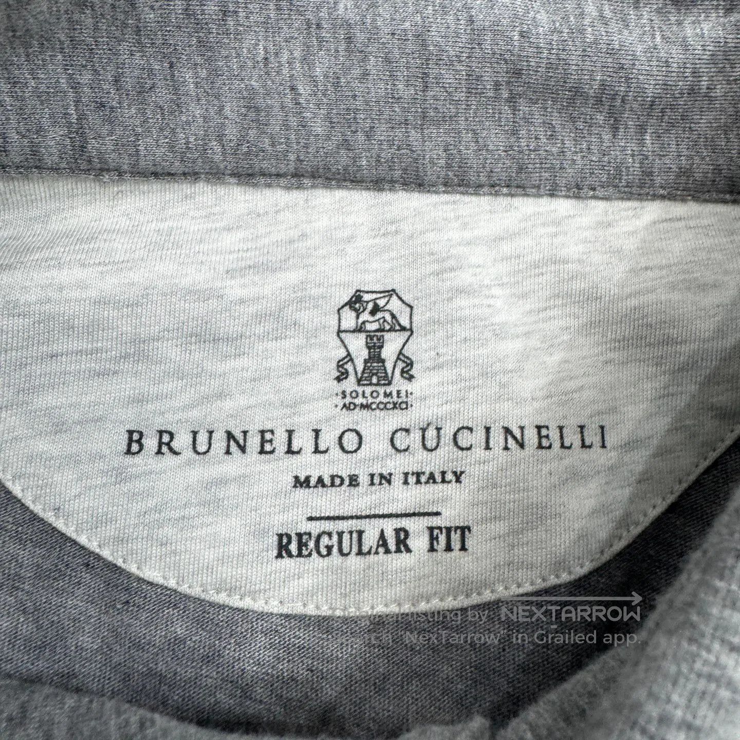 Brunello Cucinelli Brunello Cucinelli size52 Gray long-sleeved shirt| Size US L / EU 52-54 / 3 - 3 Thumbnail