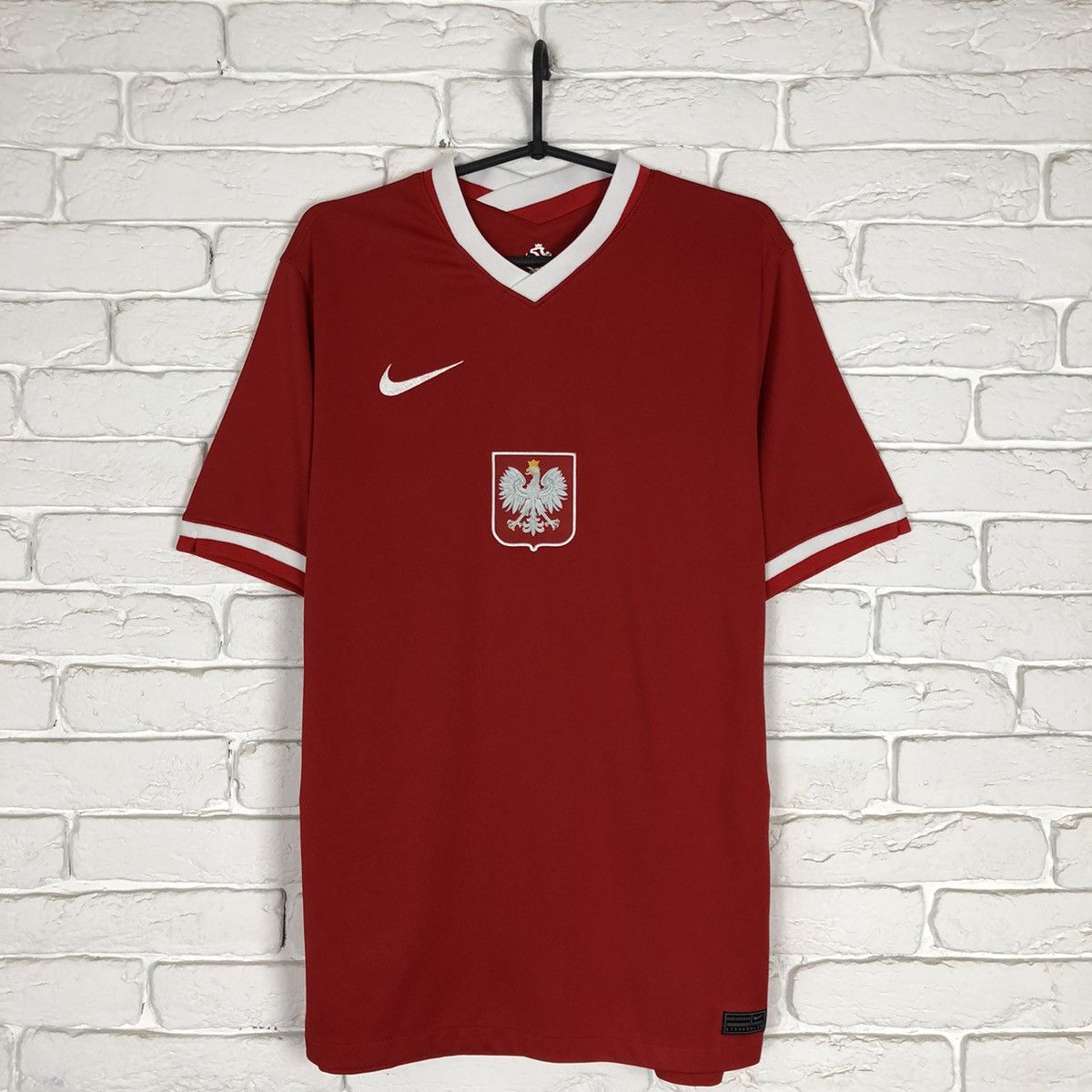 Nike Poland national team 2020 2022 away soccer jersey Size US L / EU 52-54 / 3 - 1 Thumbnail