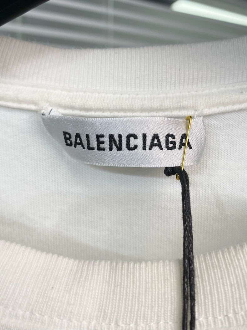 Balenciaga Balenciaga Front and back lettered printed logo short sleev Size US S / EU 44-46 / 1 - 6 Thumbnail