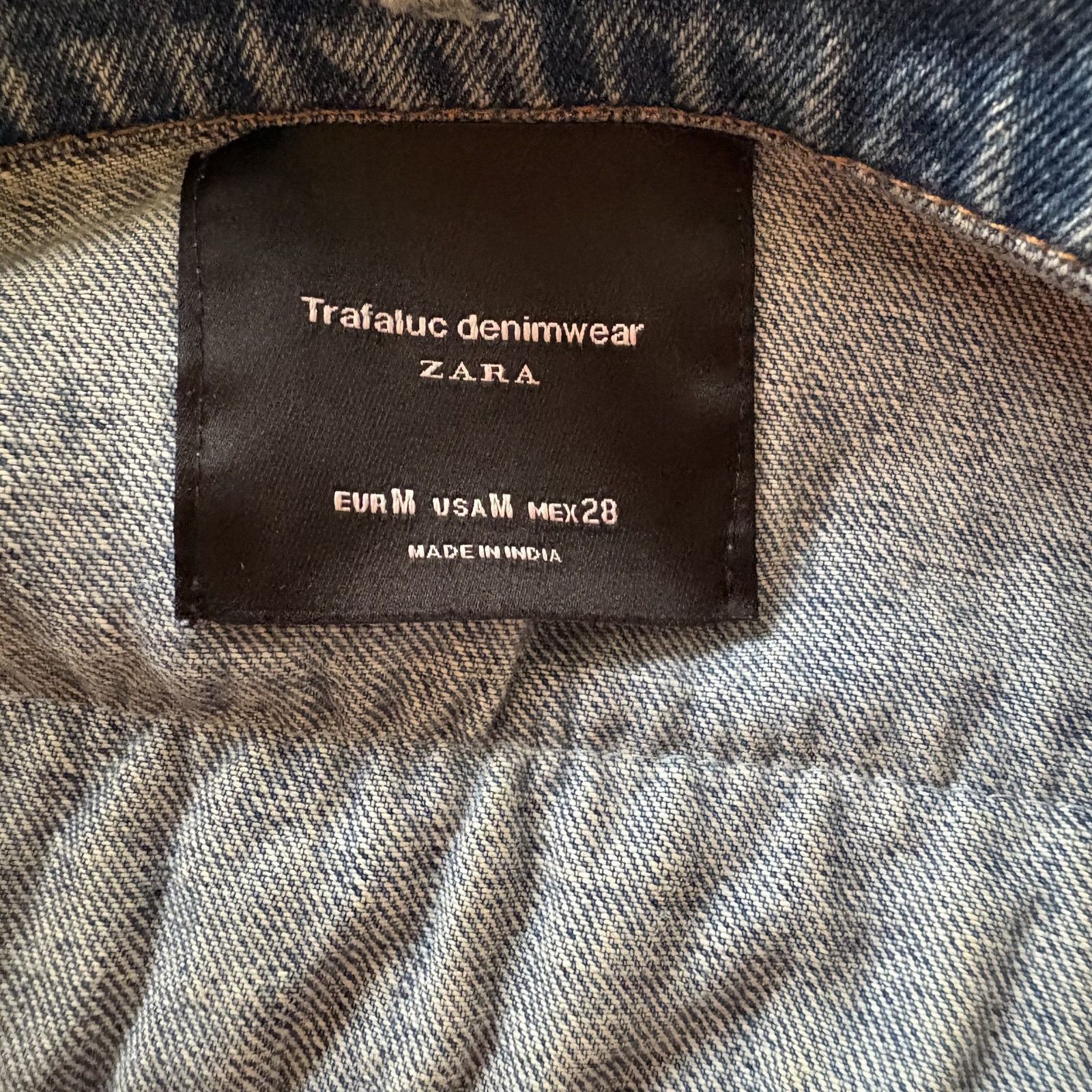 Zara Zara TRF Trafaluc Embroidered Oversized Denim Jacket M Size M / US 6-8 / IT 42-44 - 13 Thumbnail