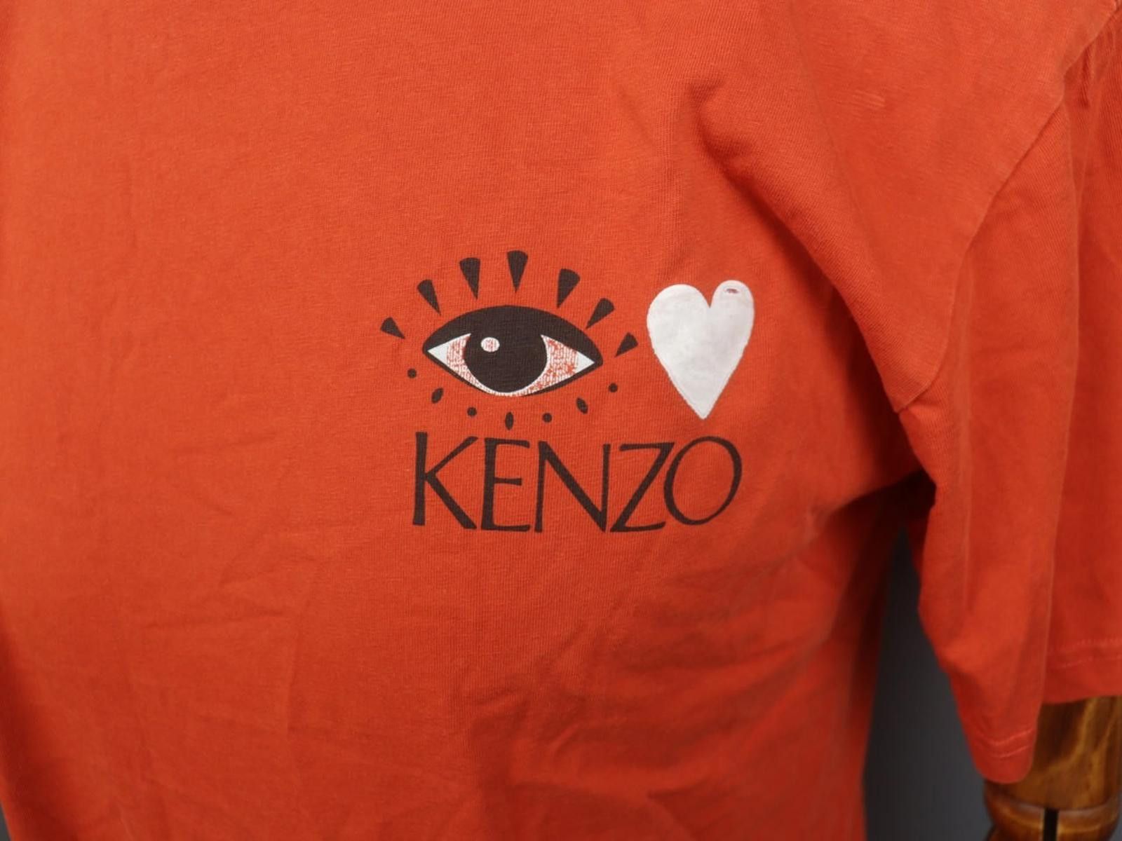 Kenzo Kenzo Orange Crew Neck Casual Pullover Tee Shirt Size M Size US M / EU 48-50 / 2 - 3 Thumbnail