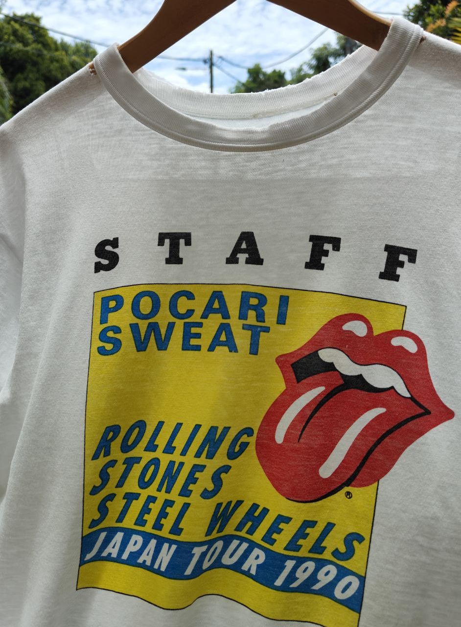 Vintage Rare Vtg 90 Staff Rolling Stones Steel Wheel Size US M / EU 48-50 / 2 - 6 Thumbnail