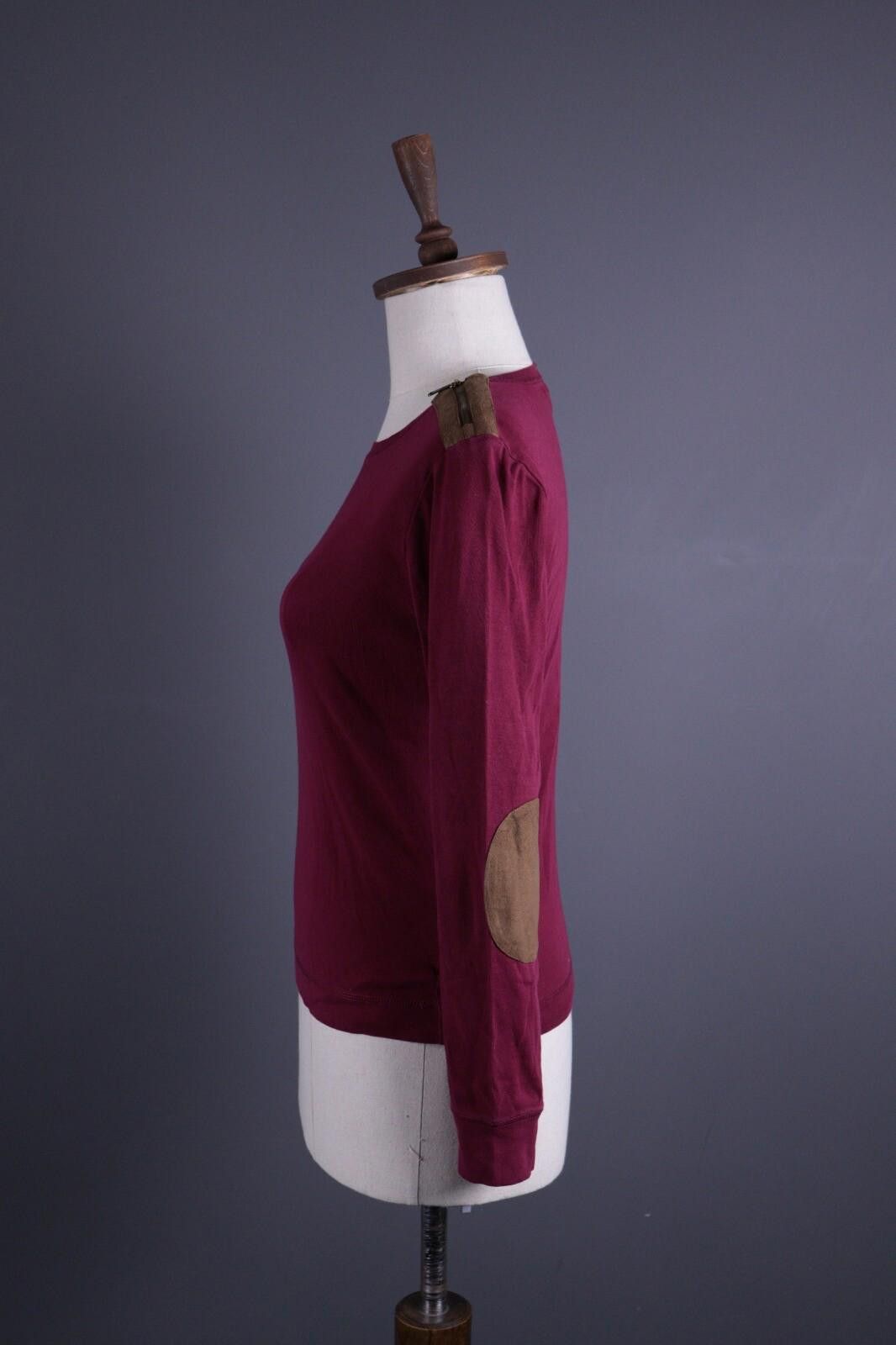 Designer Lauren Jeans Co. Ralph Lauren Burgundy Top Shirt Sz M Size M / US 6-8 / IT 42-44 - 6 Thumbnail