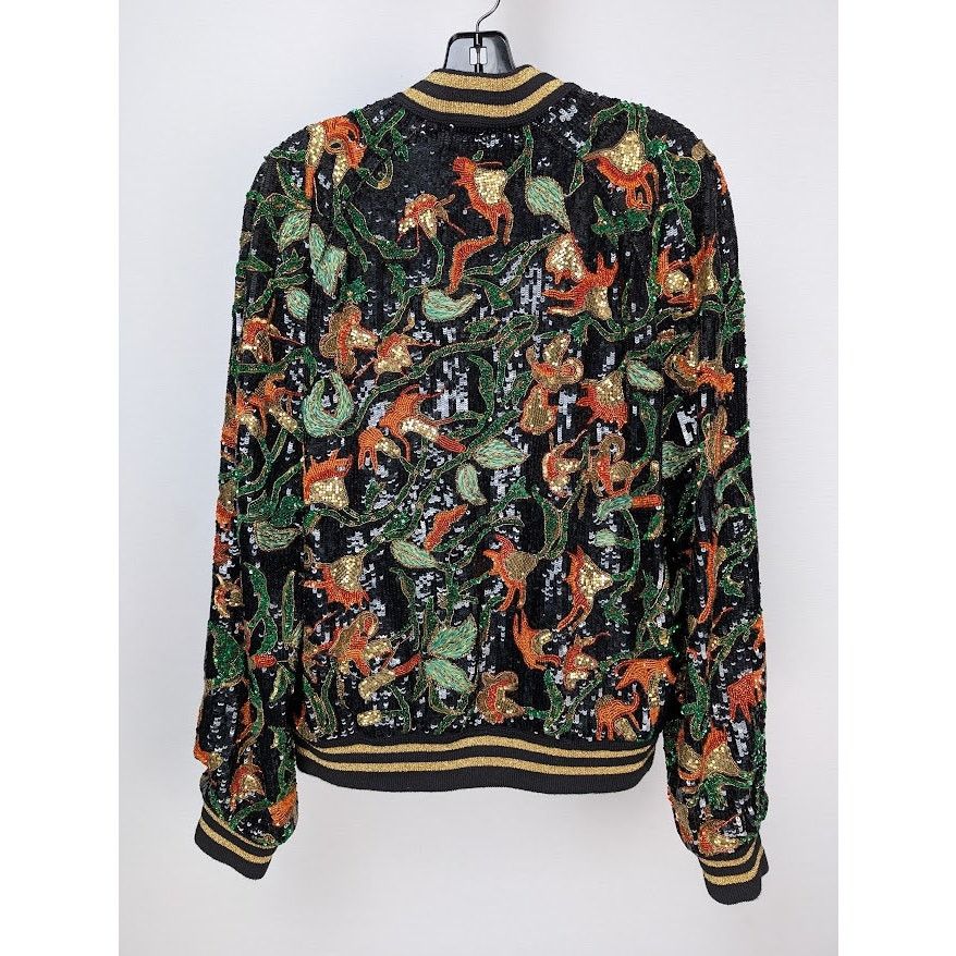 Celine o1rshd1 Teddy Souvenir Jacket Dark Flower in Multicolor Size US M / EU 48-50 / 2 - 9 Thumbnail