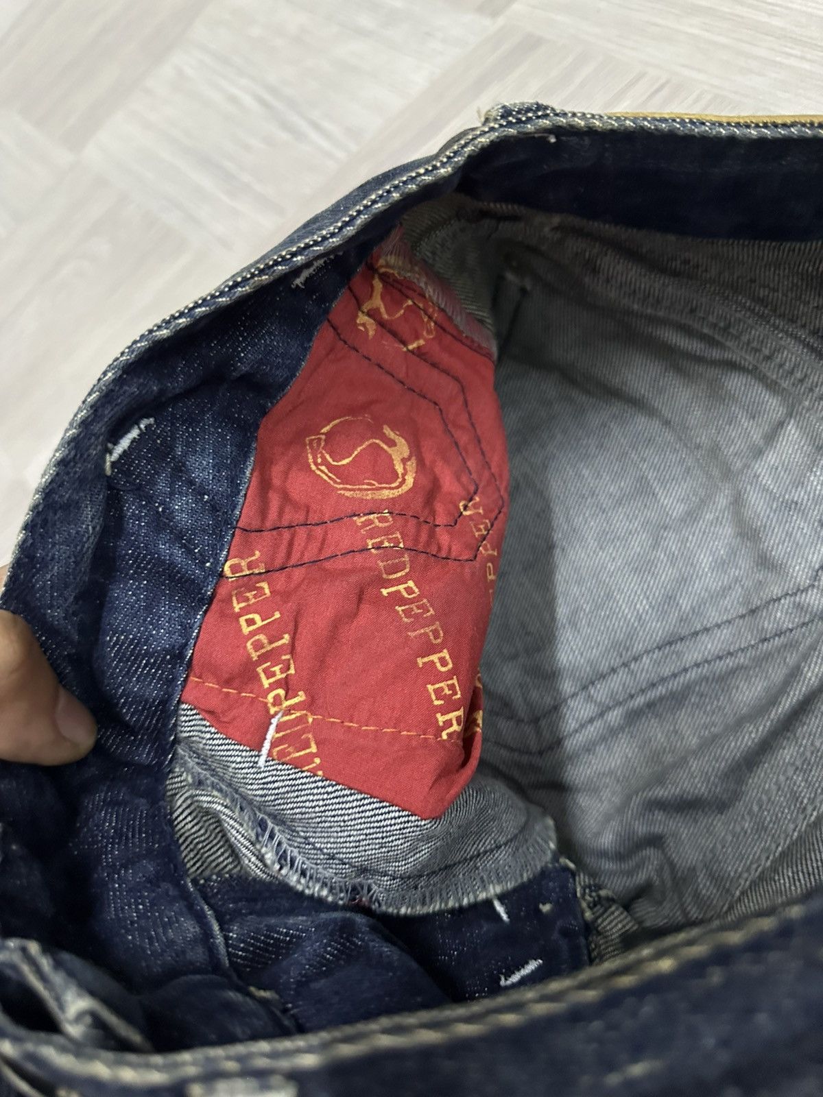 If Six Was Nine Vintage Y2K Red Pepper Denim Acid Wash Pant Size US 29 - 9 Thumbnail
