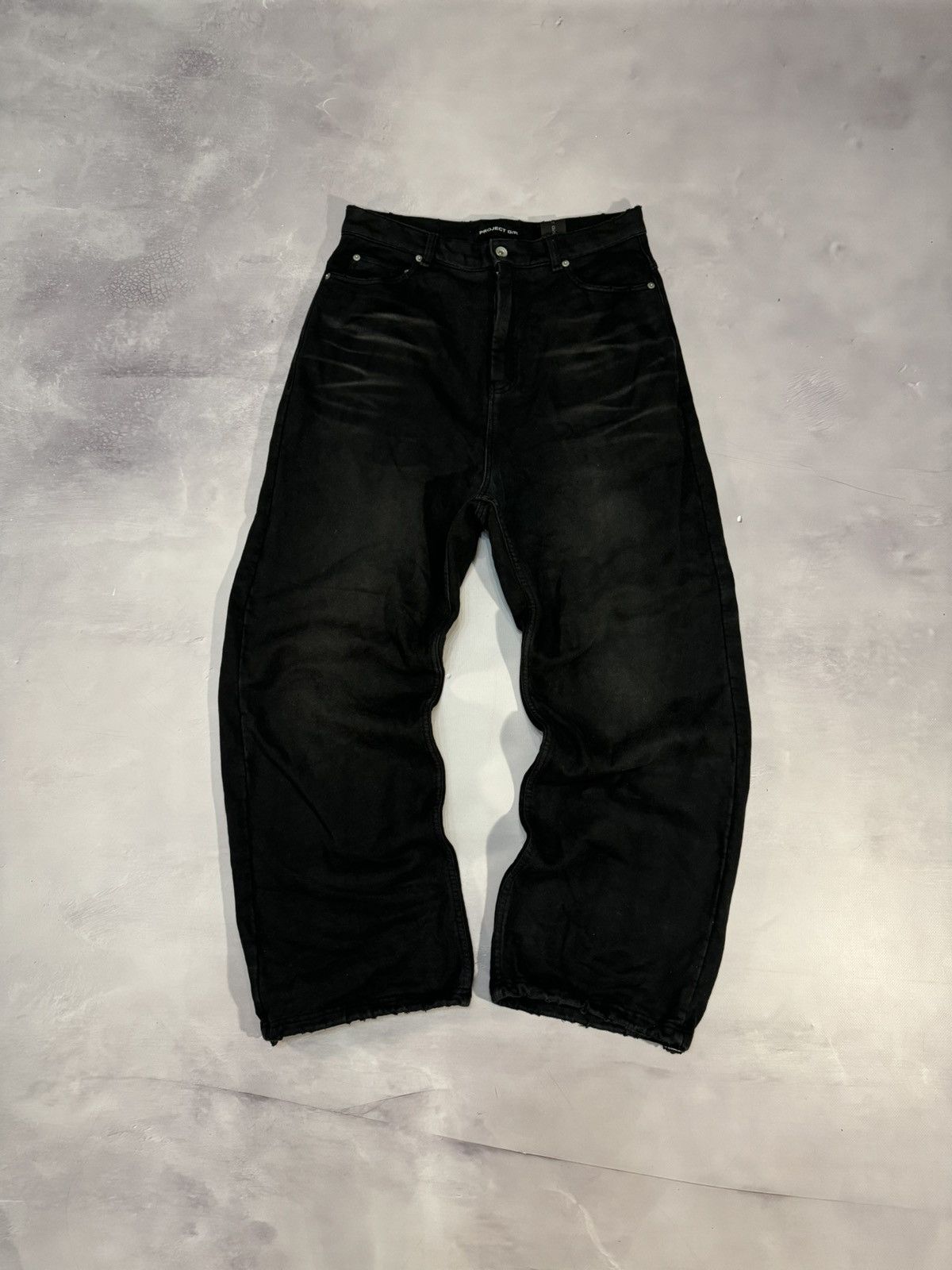 PROJECT G/R Project G/R Dirty Effect Baggy Sweatpants(Black/2) Size US 32 / EU 48 - 1 Thumbnail