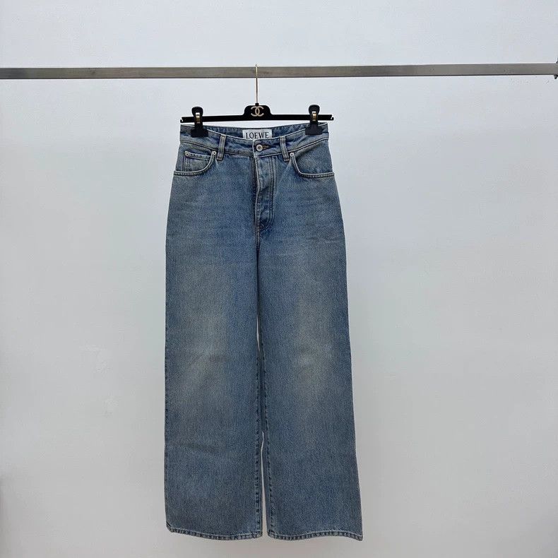 Loewe LOEWE Wide-Leg Denim Jeans 36 Size US 36 / EU 52 - 1 Thumbnail