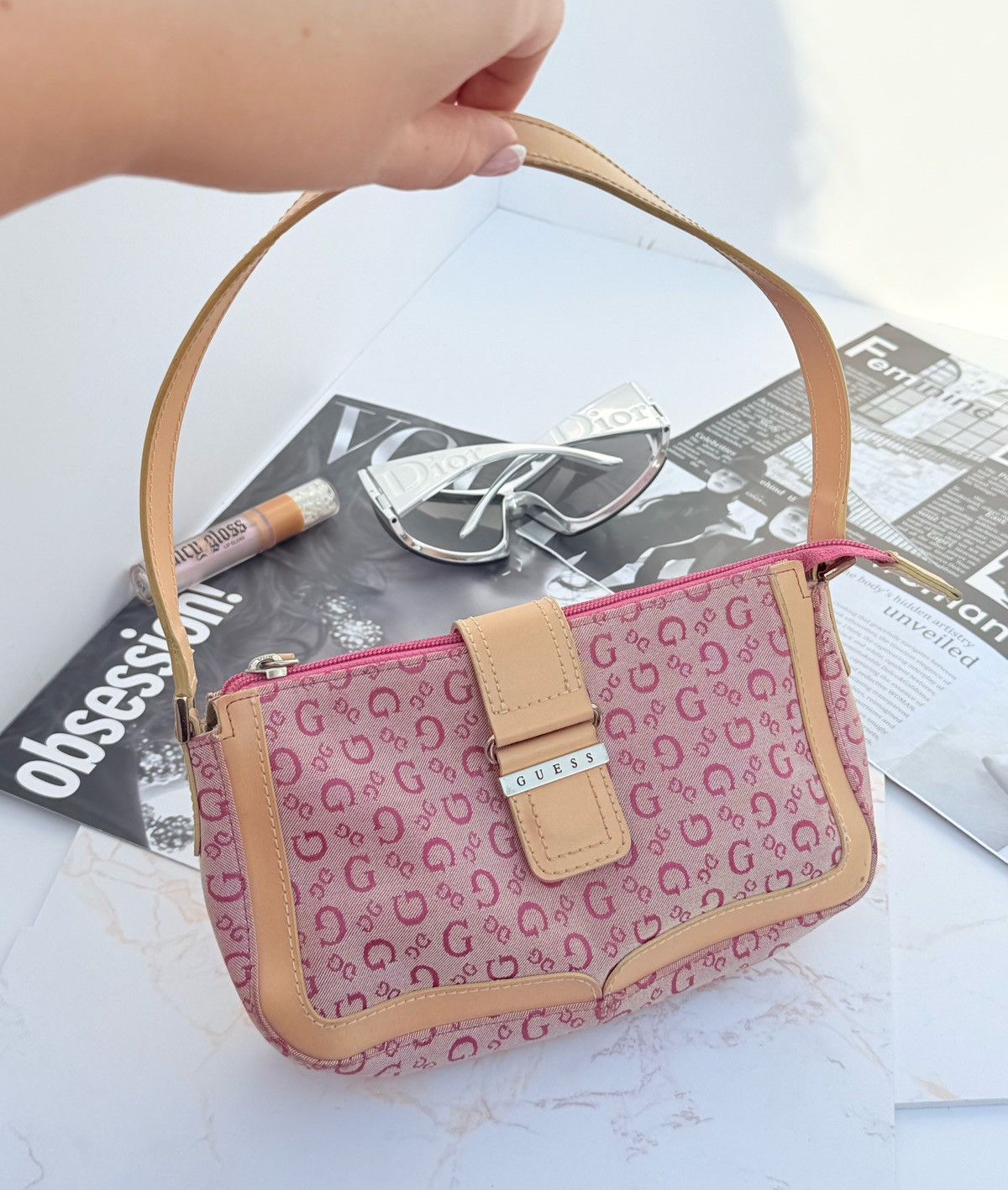 Guess Guess vintage mini pink bag Size ONE SIZE - 14 Thumbnail