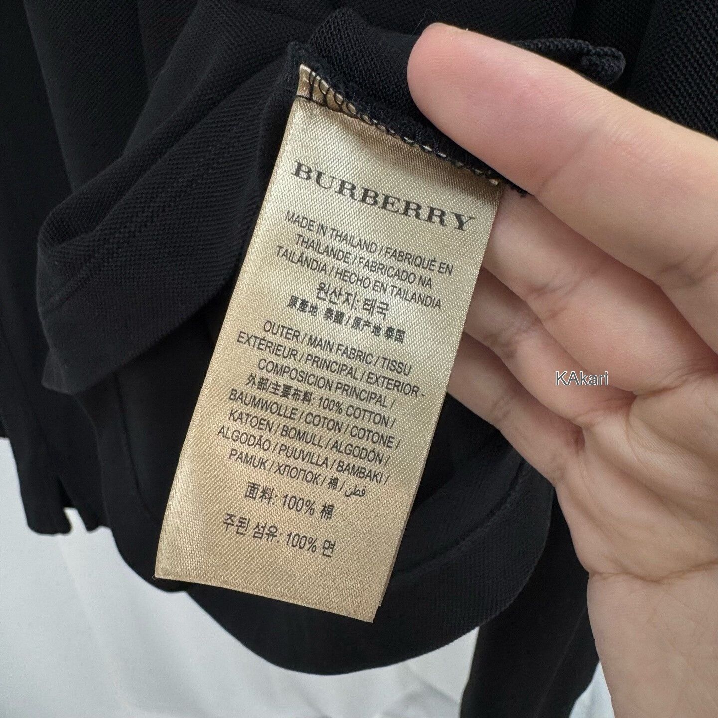 Burberry Burberry Embroidered Horseferry Check Polo Long Sleeve Size US XL / EU 56 / 4 - 7 Thumbnail