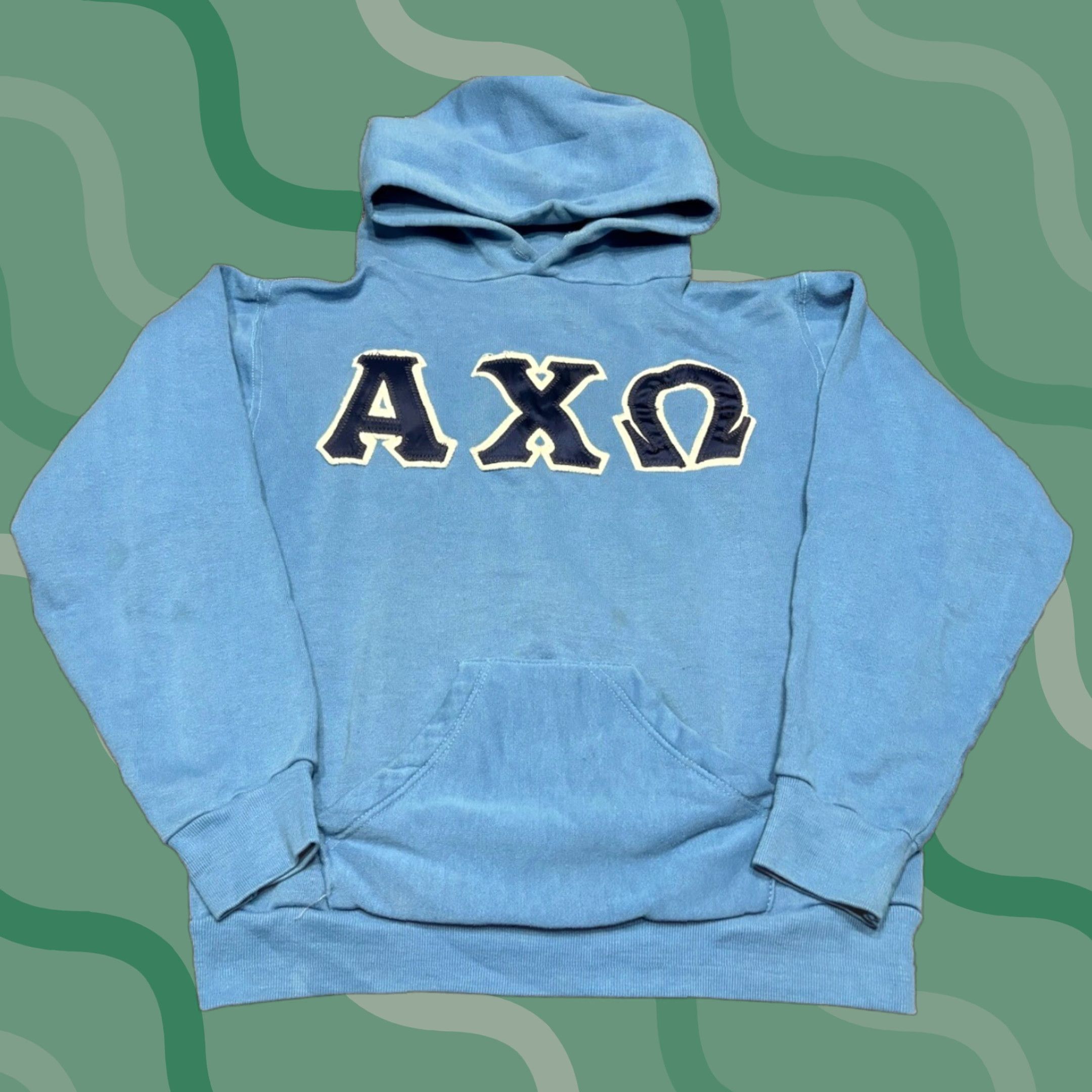 Russell Athletic VINTAGE Russell Athletic Hoodie Men S Blue College 70s Sweatshirt Pullover Long Sleeve Winter Size S Size US S / EU 44-46 / 1 - 1 Thumbnail