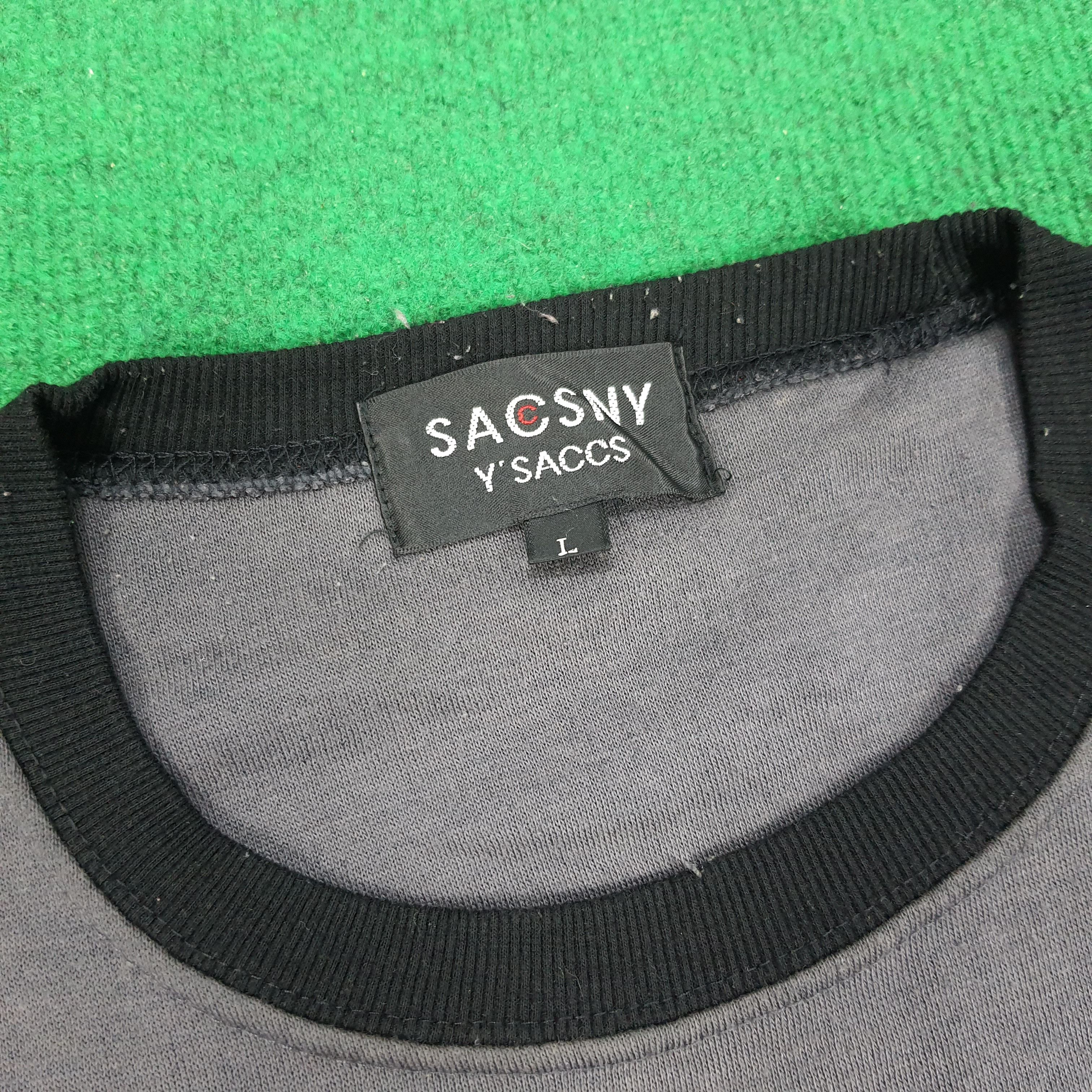 Vintage × Y's × Yohji Yamamoto Vintage SACSNY Y'SACCS Yohji Custom Y's Logo Sweatshirt Size US L / EU 52-54 / 3 - 5 Thumbnail