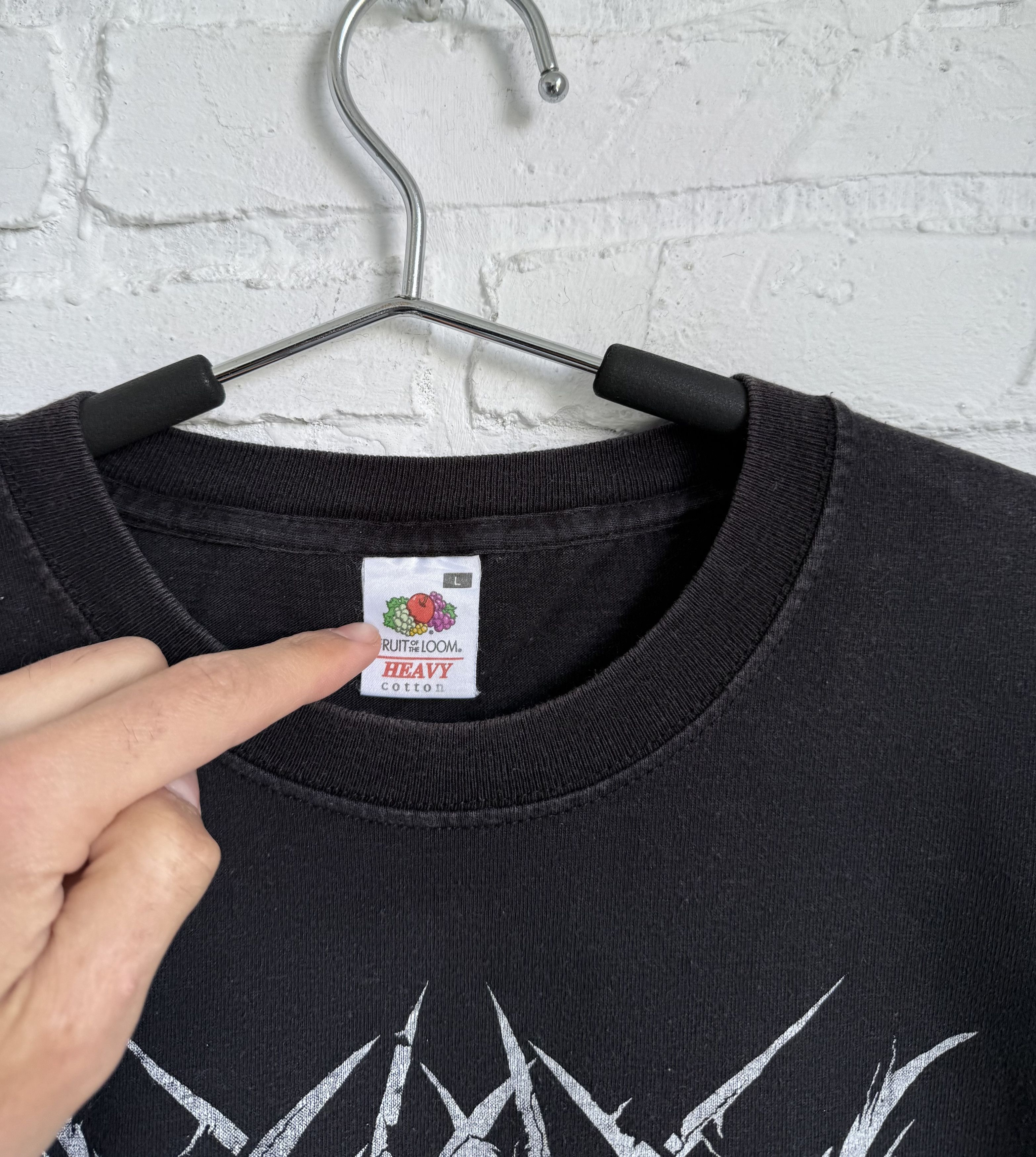 Band Tees × Vintage Vintage 2000s Karne Faith in flesh metal t-shirt Size US L / EU 52-54 / 3 - 2 Thumbnail