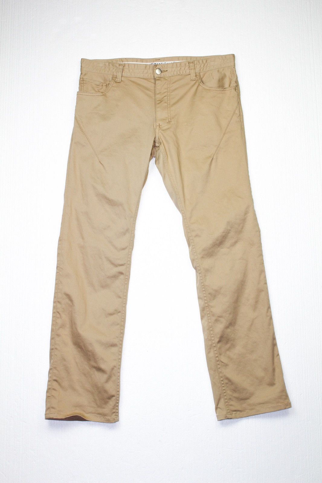 image of Number N Ine Twill Work Pants in Tan, Men's (Size 33)
