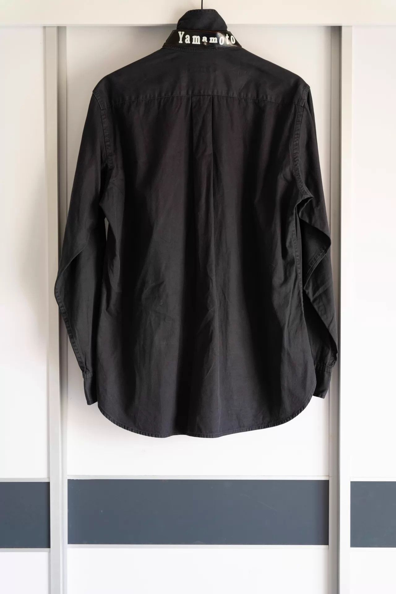 Yohji Yamamoto Yohji Yamamoto 08AW 100 Leather Collar Plaid Shirt Size US M / EU 48-50 / 2 - 2 Thumbnail