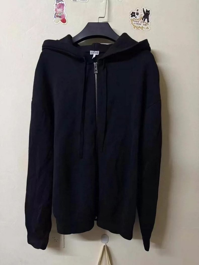 Loewe LOEWE Wool sweater jacket with embossed logo on the back Size L / US 10 / IT 46 - 1 Thumbnail
