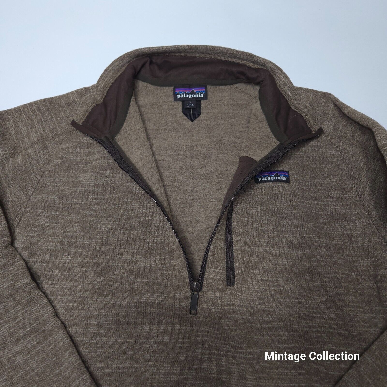 Patagonia PATAGONIA MENS BETTER SWEATER 1/4 ZIP BROWN PULLOVER Sz L Size US L / EU 52-54 / 3 - 5 Thumbnail