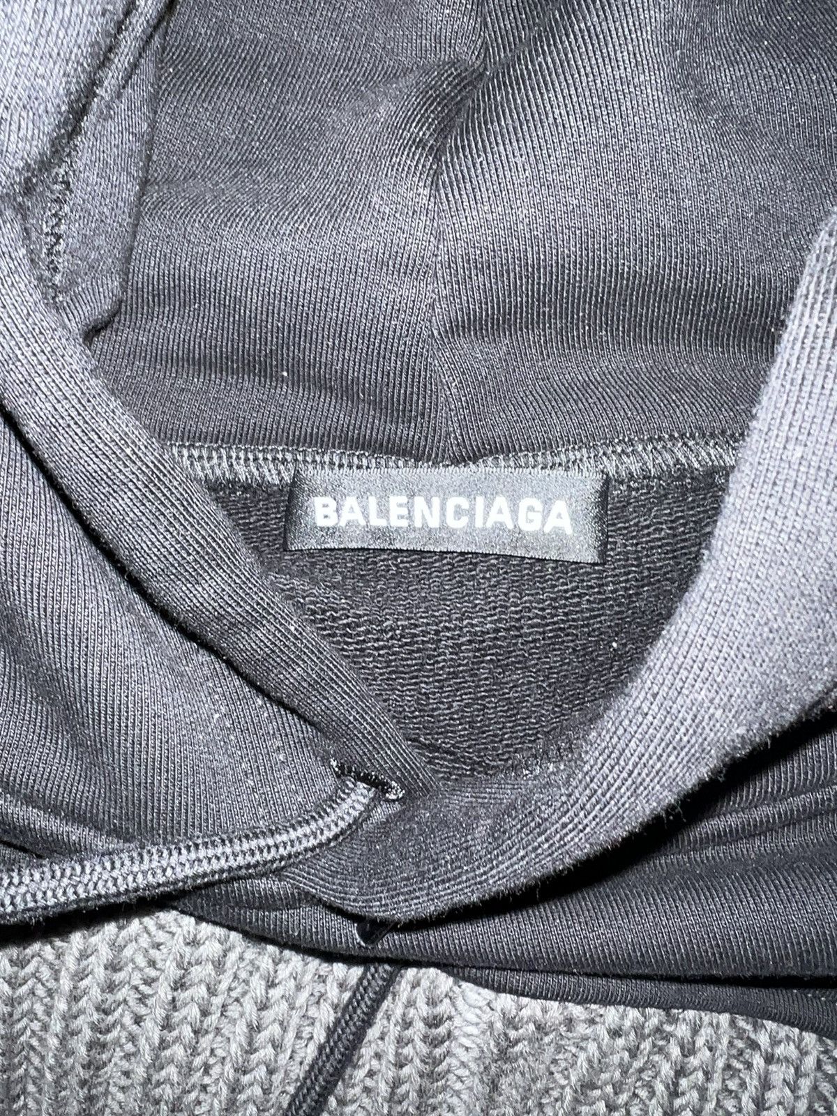 Balenciaga Balenciaga Political Heavy Knit Hoodie Size US M / EU 48-50 / 2 - 4 Thumbnail