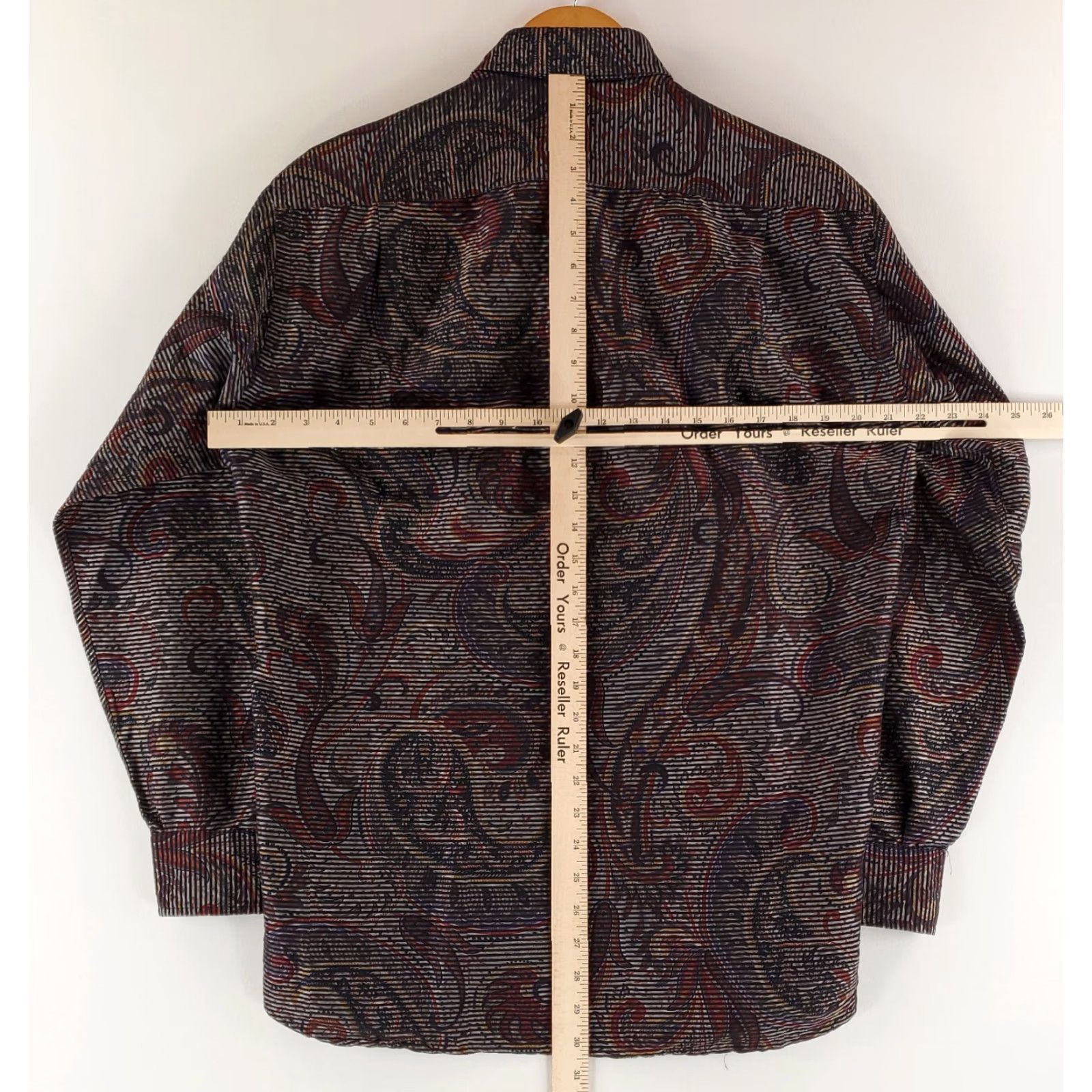 Vintage Gitman Bros Paisley Button Up Shirt Black Made USA Long Sleeve Mens M Size US M / EU 48-50 / 2 - 7 Thumbnail
