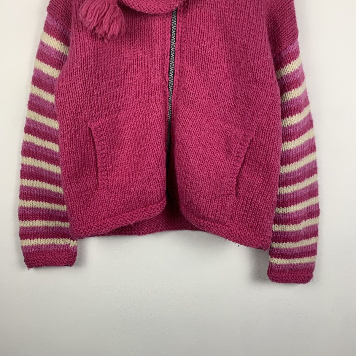 Other Vintage Y2K Pachamama Hand Knit Wool Jacket Full Zip OneSize Size US XXL / EU 58 / 5 - 3 Thumbnail