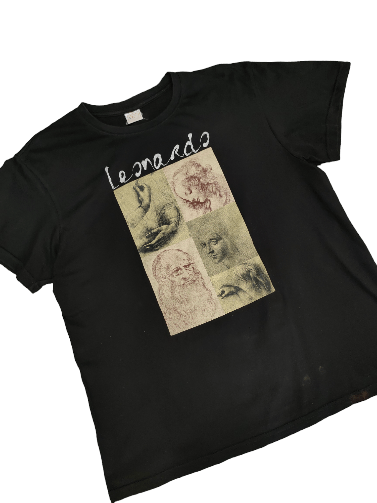 Vintage Vintage Leonardo da Vinci Artwork T-Shirt Size US L / EU 52-54 / 3 - 2 Thumbnail