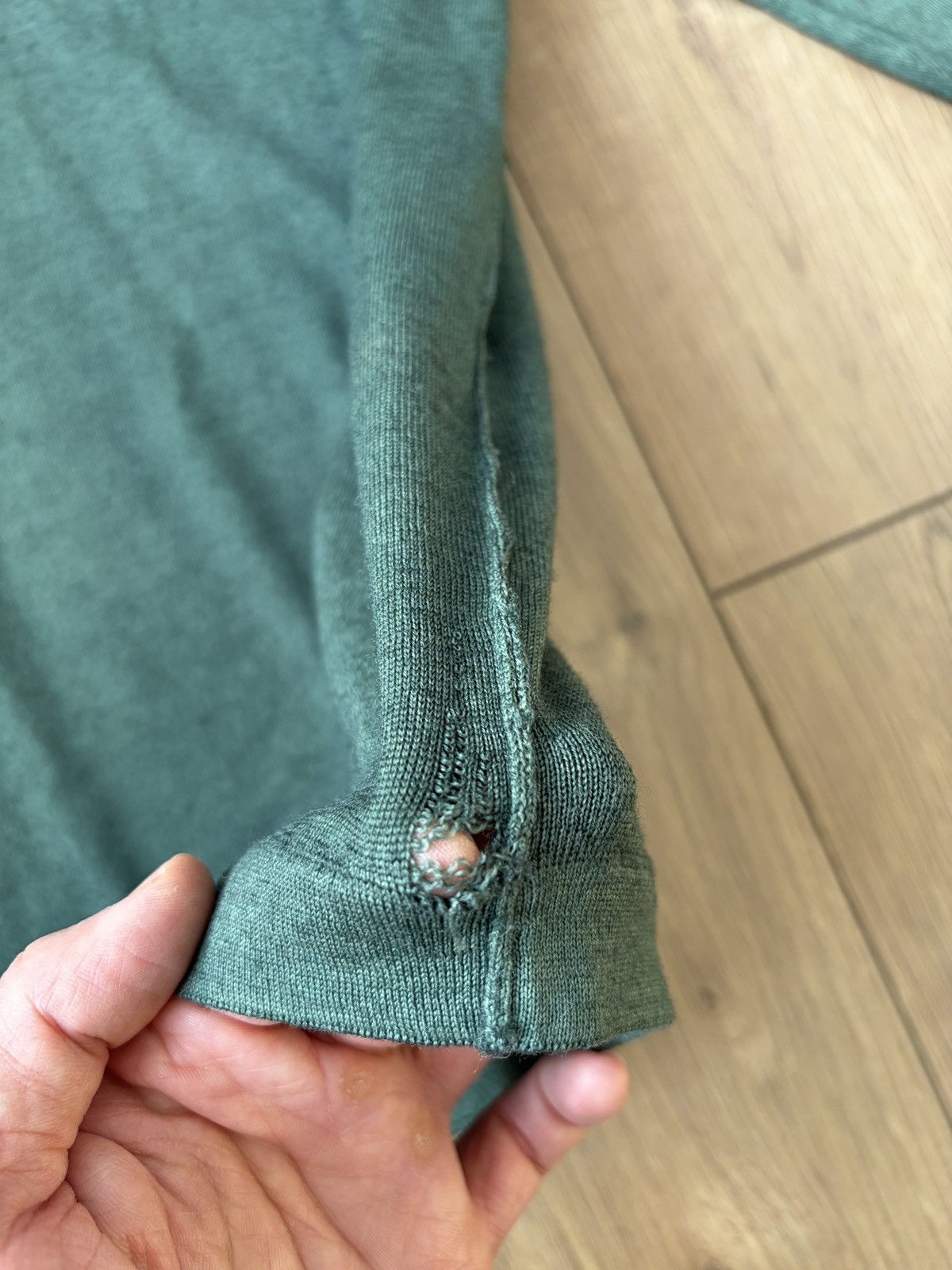 Crossley Crossley Gradient Green Wool Sweater Size US L / EU 52-54 / 3 - 10 Thumbnail