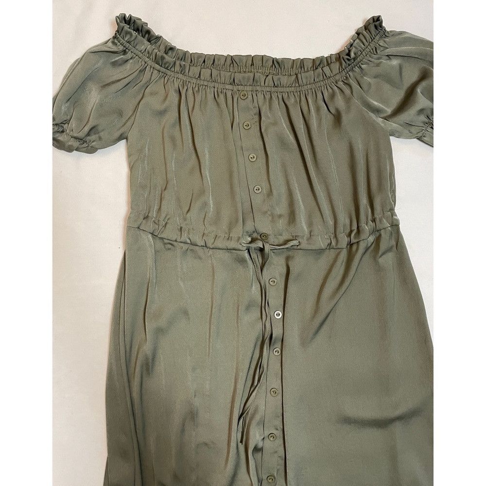 Other NWT New $195 Stellah High-Low Tie-Waist Sage Shirtdress Siz Size M / US 6-8 / IT 42-44 - 8 Thumbnail