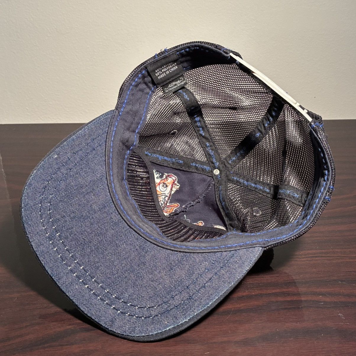 Ed Hardy Ed Hardy blue koi fish trucker hat Size ONE SIZE - 6 Thumbnail