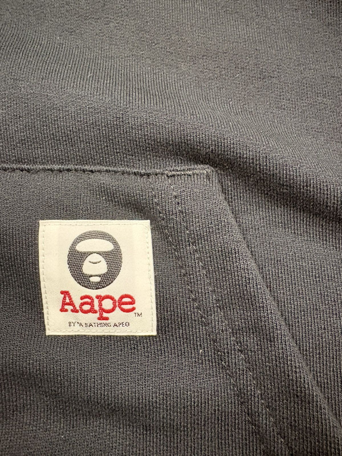 Aape AAPE By A Bathing Ape Black Zip Hoodie Gold Logo Tape Y2K M Size US M / EU 48-50 / 2 - 6 Thumbnail