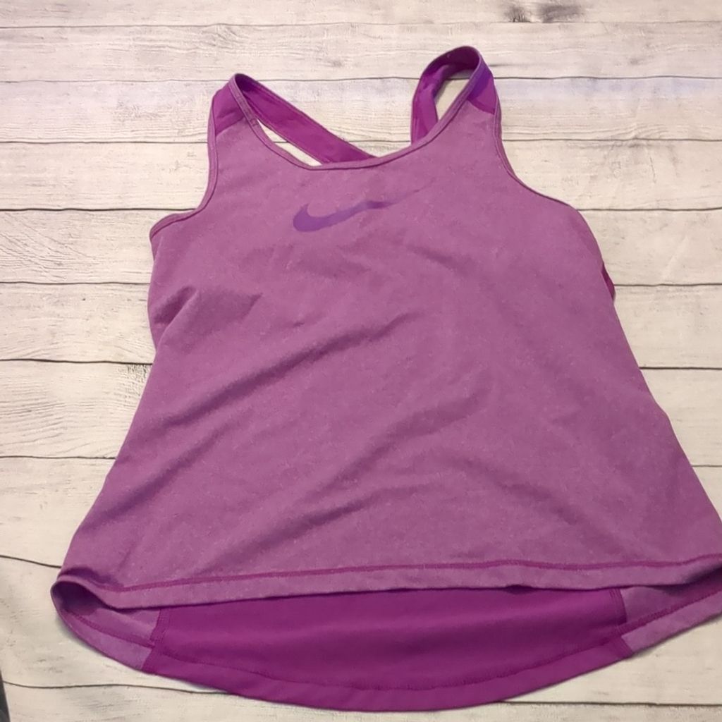 Nike Nike pro purple tank top rise medium Size M / US 6-8 / IT 42-44 - 1 Thumbnail