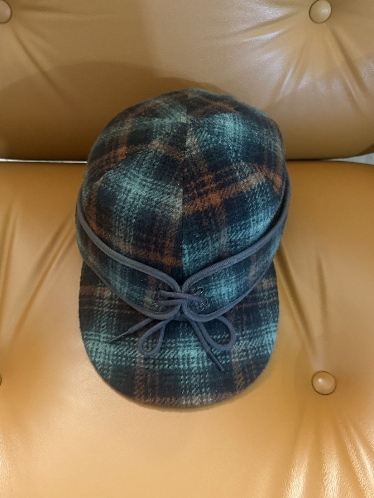 RRL Ralph Lauren RRL Ralph Lauren Plaid Wool Cap [NEW] Size ONE SIZE - 3 Thumbnail