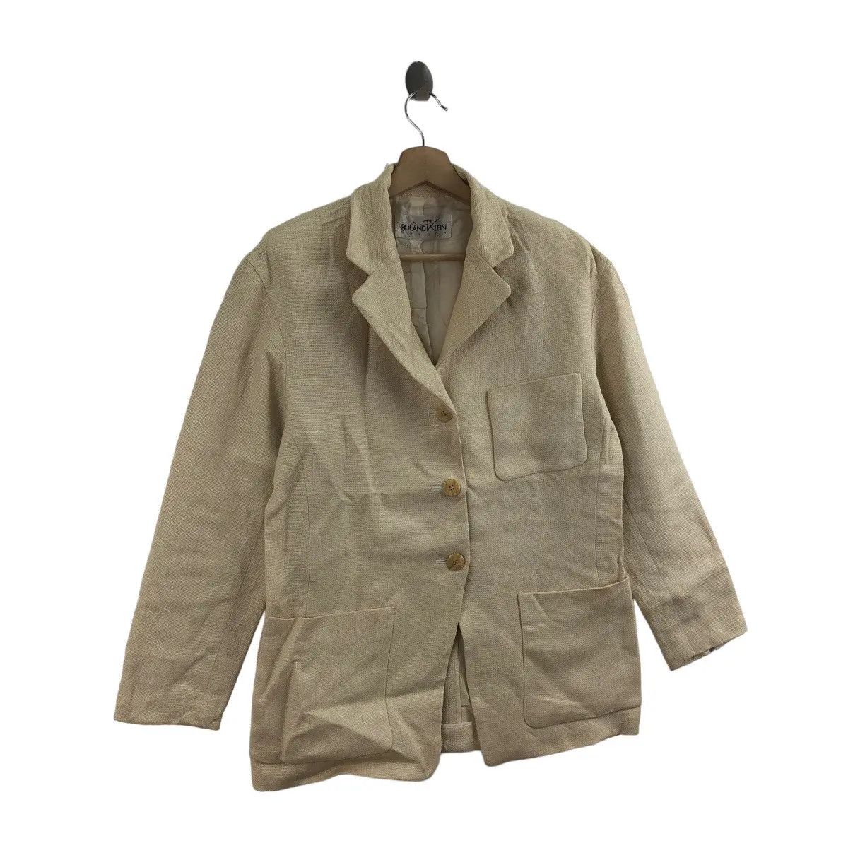 Vintage Vtg ROLAND KLEIN LONDON Pret A Porter Blazer Sport Coat Suit Size M / US 6-8 / IT 42-44 - 3 Thumbnail