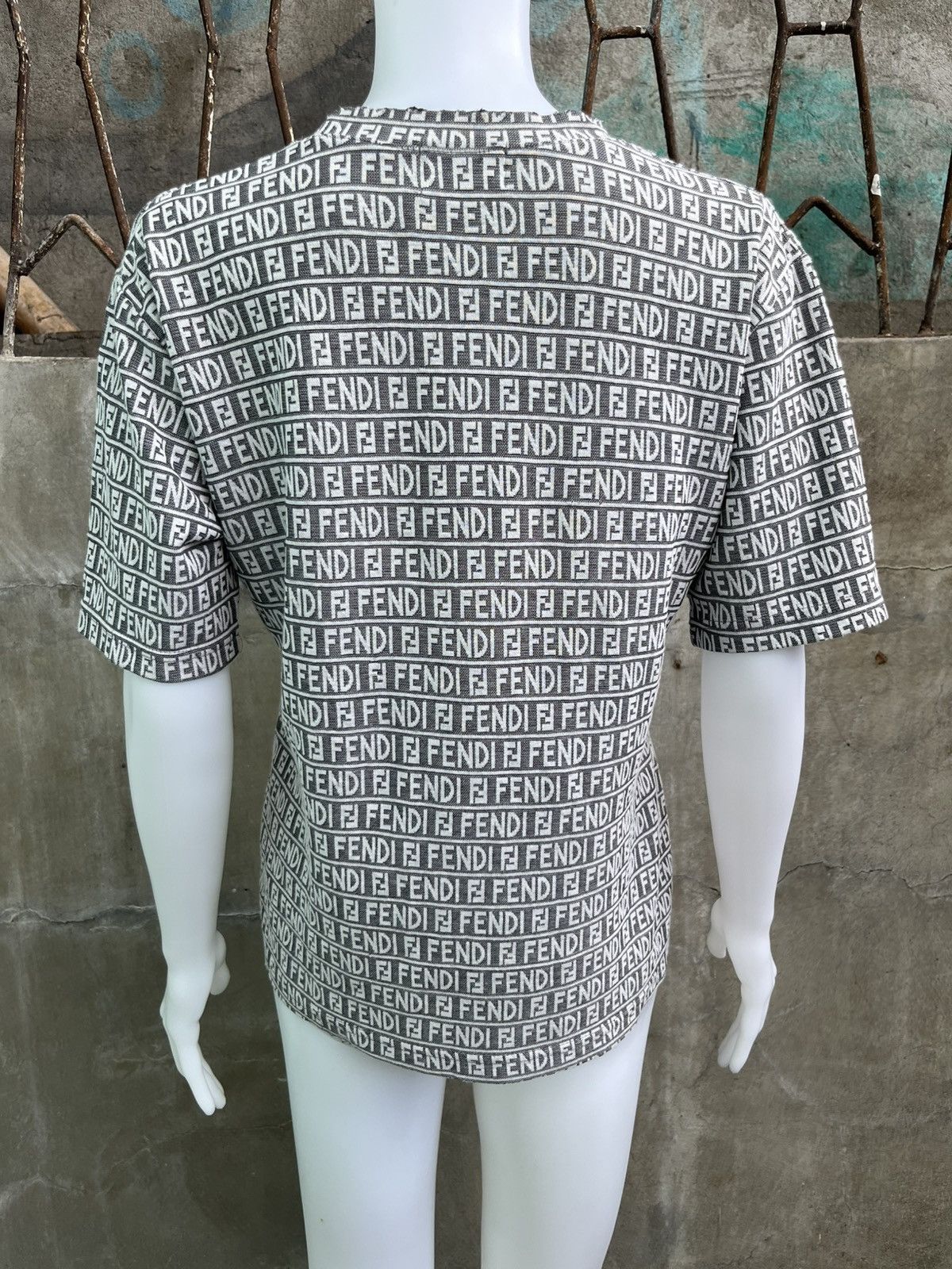 Fendi FF Monogram Tee Size M / US 6-8 / IT 42-44 - 5 Thumbnail