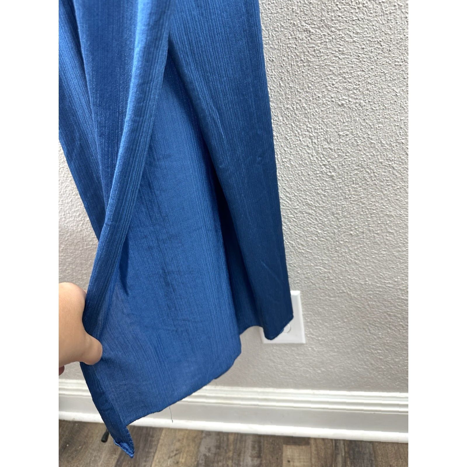 CO Barad & Co Womens Nightgown One Size Blue Silky Nylon Maxi Vintage House Dress Size ONE SIZE - 6 Thumbnail