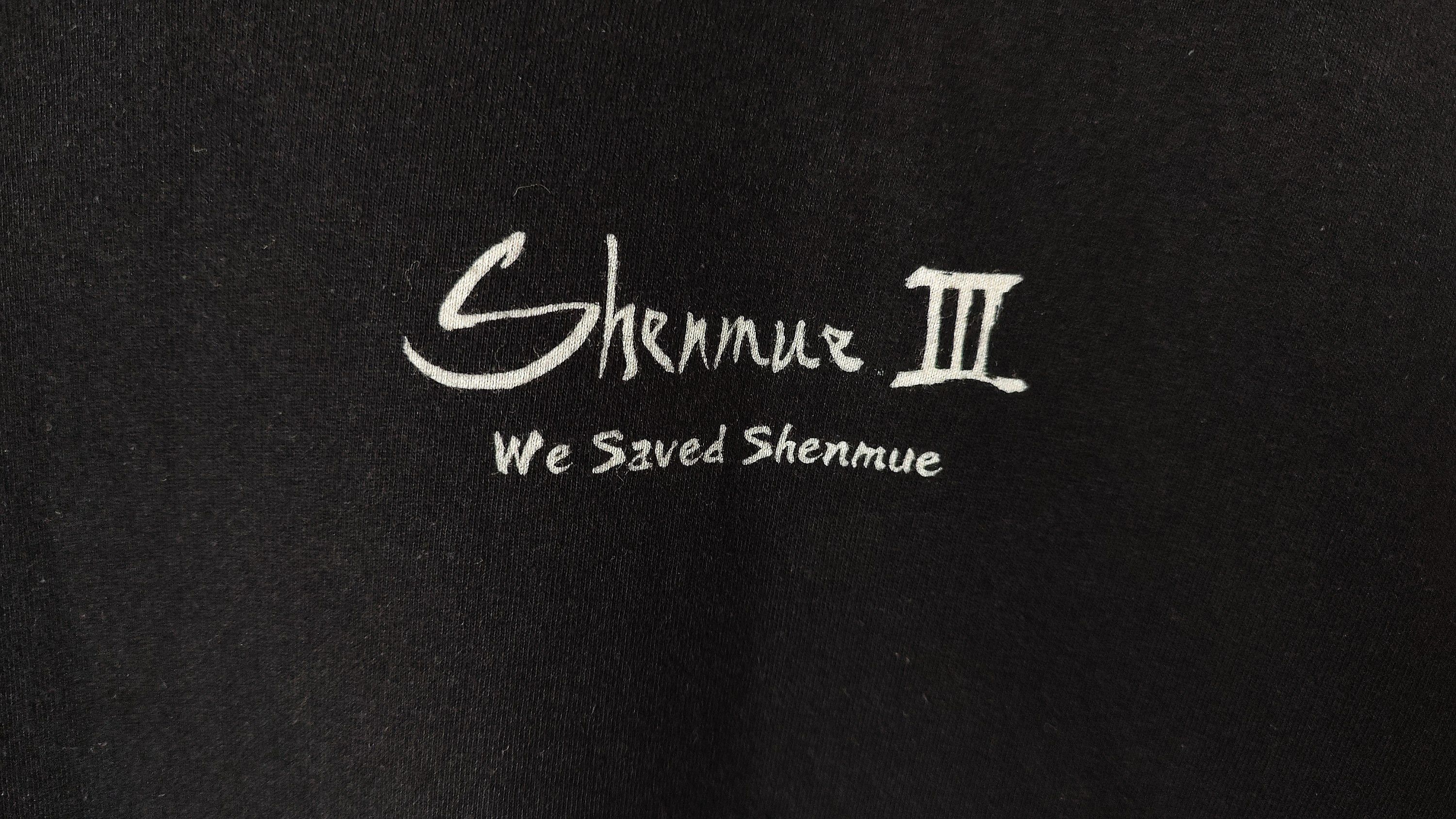 Japanese Brand RARE Shenmue III We Saved SEGA Japan Official Promo Tshirt Size US XL / EU 56 / 4 - 5 Thumbnail