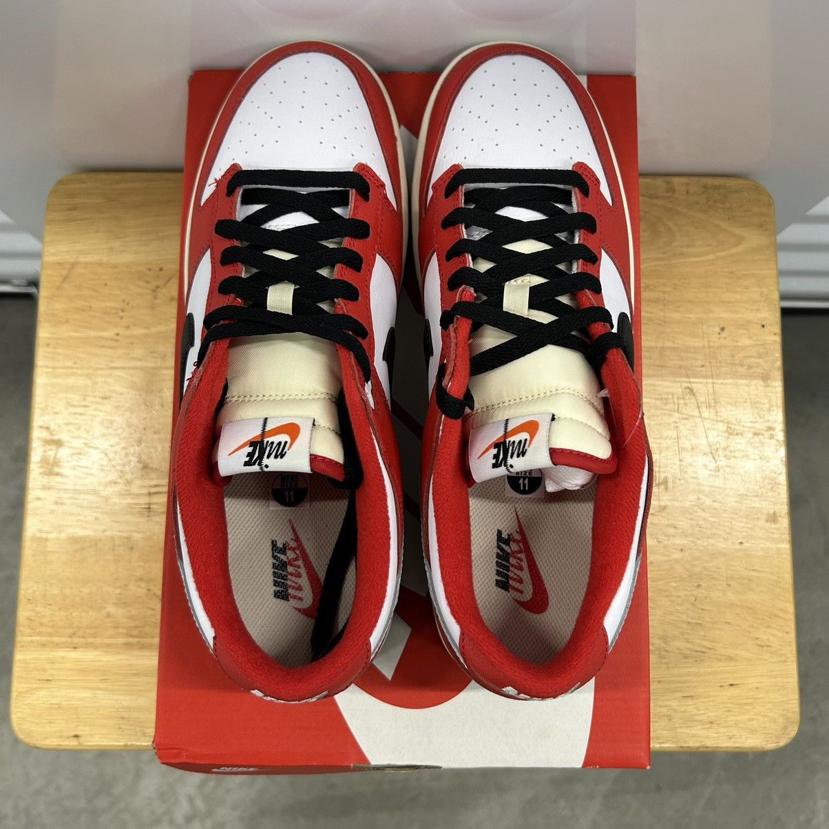 Nike Nike Dunk Low Chicago Split Men’s Size 11 Red Black NEW Size US 11 / EU 44 - 4 Thumbnail