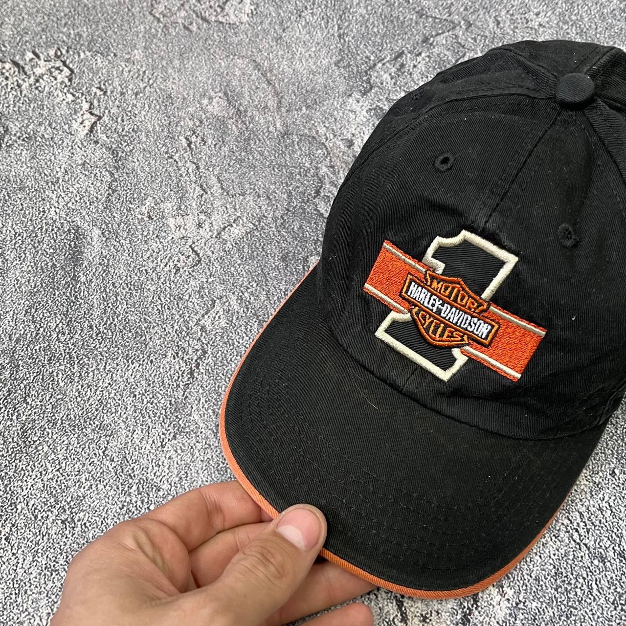 Harley Davidson Vintage Harley Davidson Motorcycle Bikers Cap Made In USA Size ONE SIZE - 2 Thumbnail
