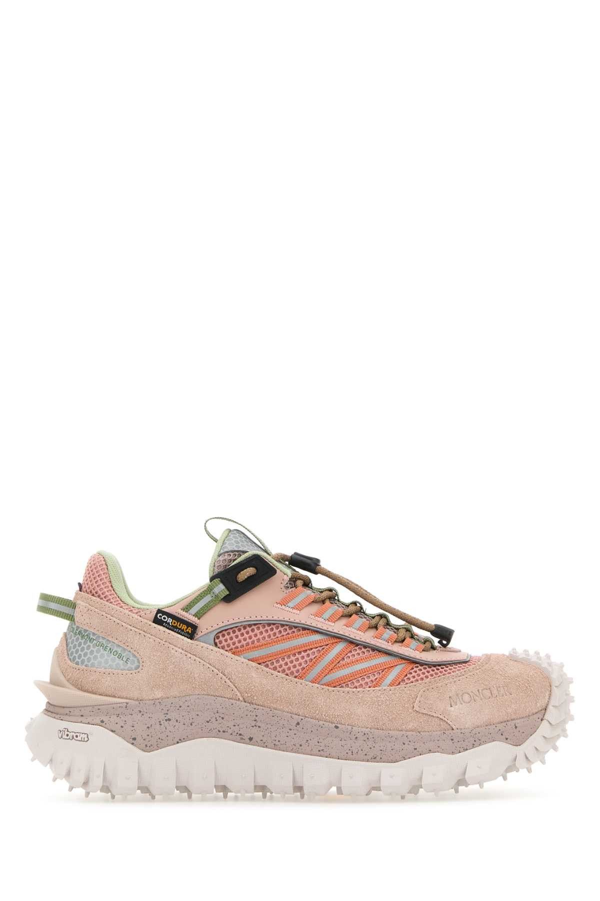 image of Moncler Multicolor Fabric And Leather Trailgrip Sneakers, Women's (Size 6)