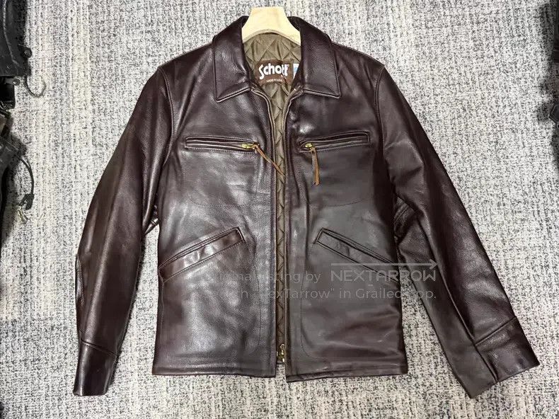 Schott Schott Cowhide motorcycle jacket vintage leather jacket Size US M / EU 48-50 / 2 - 1 Thumbnail