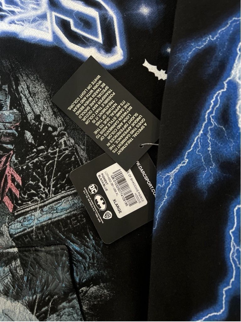Darc Sport DarcSport - (XL) - Roided OUT BATMAN Hoodie Black/Blue RARE Size US XL / EU 56 / 4 - 3 Thumbnail