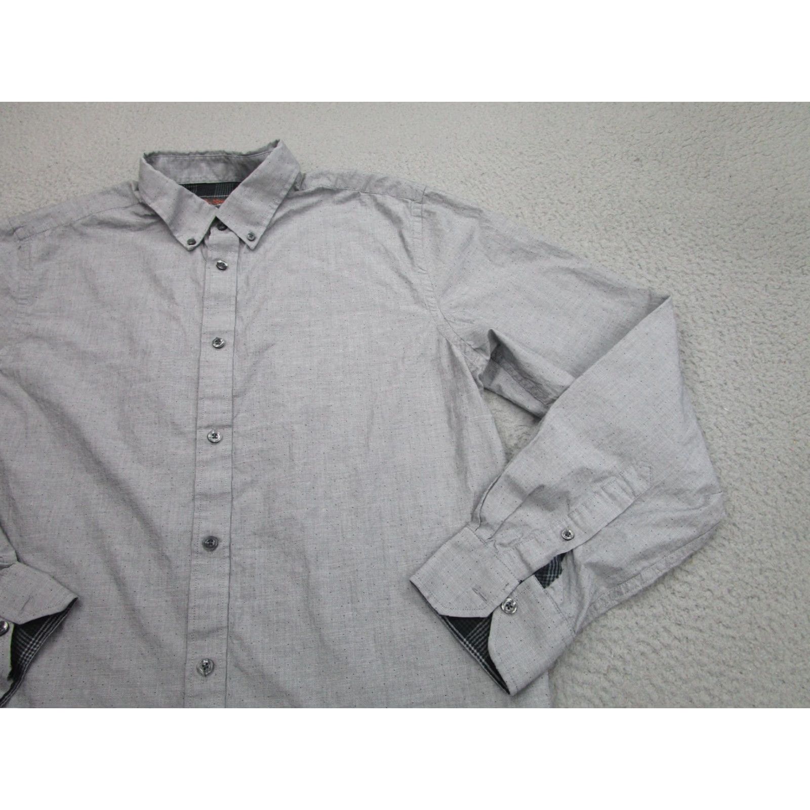 Ben Sherman Ben Sherman Shirt Mens Large Gray Button-Down Long Sleeve Cotton Casual Plaid Size US L / EU 52-54 / 3 - 2 Thumbnail