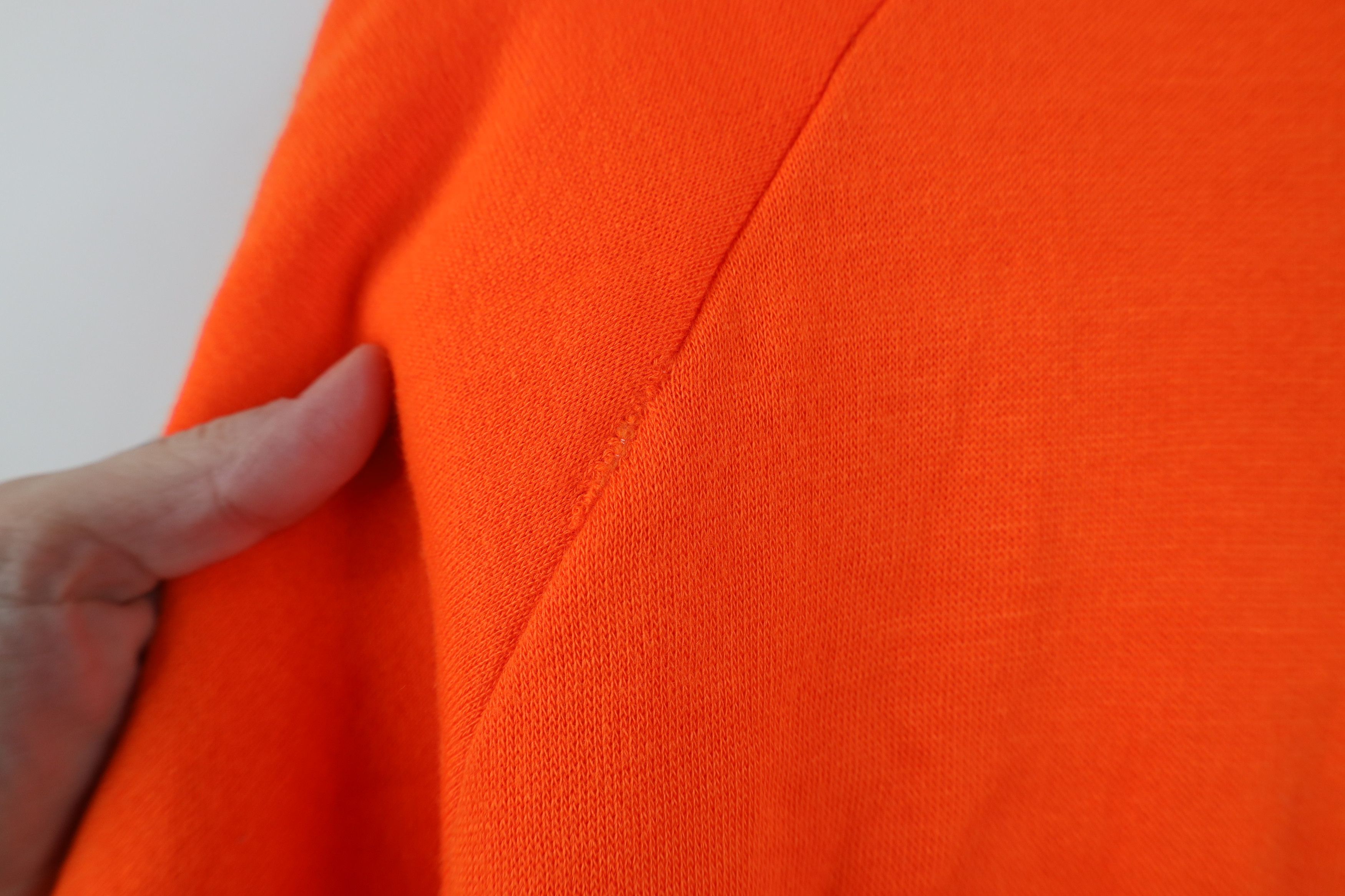 Vintage Vintage 80s 90s Streetwear Blank Sweatshirt Blaze Orange Size US L / EU 52-54 / 3 - 8 Thumbnail